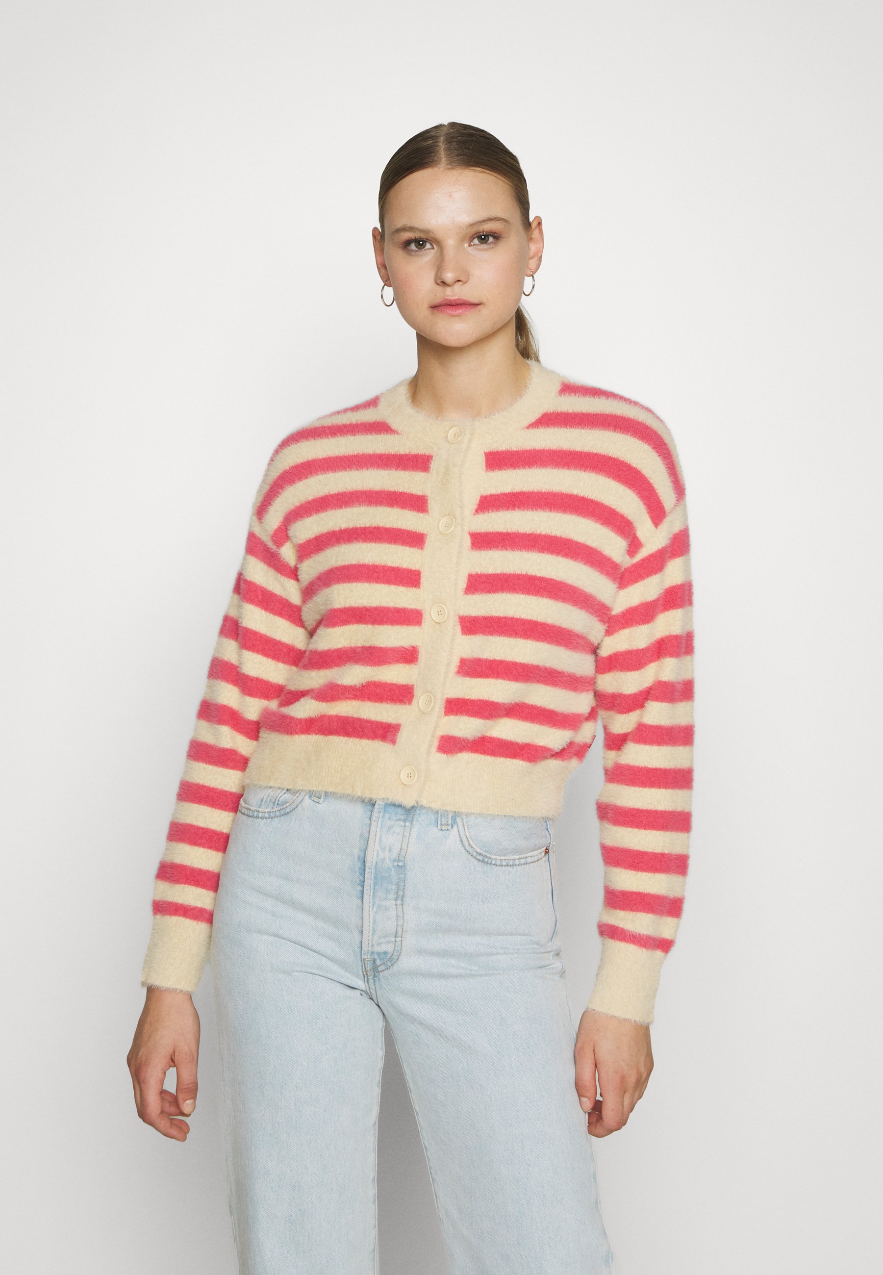 Levi's® CAT CARDIGAN - Cardigan - marzipan/red