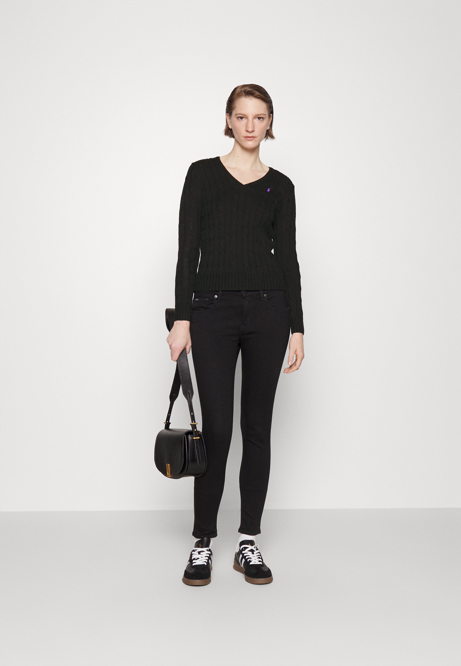 Polo Ralph Lauren KIMBERLY LONG SLEEVE - Jumper - black