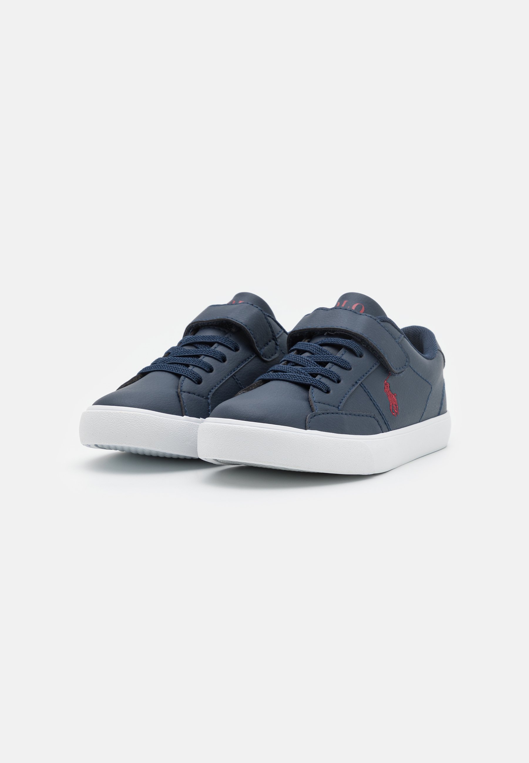 Polo Ralph Lauren THERON PS UNISEX - Trainers - navy tumbled/burgundy/dark blue