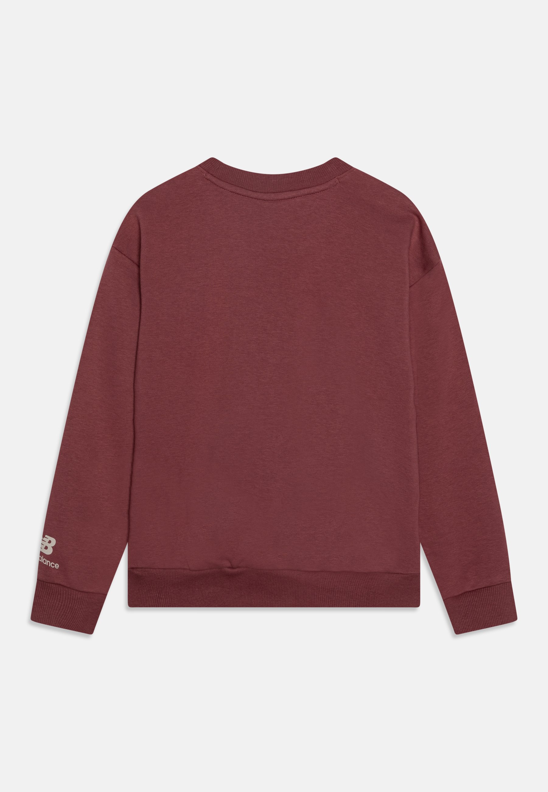 NB ESSENTIALS VARSITY CREW - Sweatshirt - washed burgundy/bordeaux