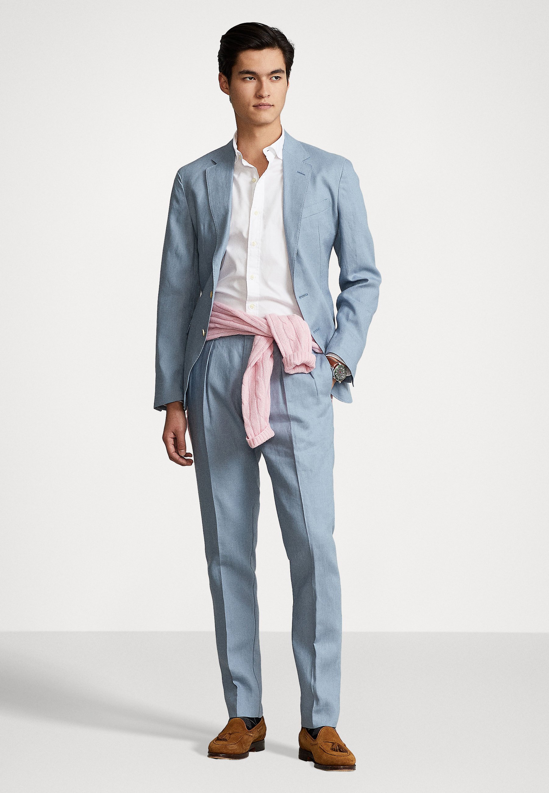 Polo Ralph Lauren SLIM FIT GARMENT-DYED TWILL SHIRT - Shirt - white