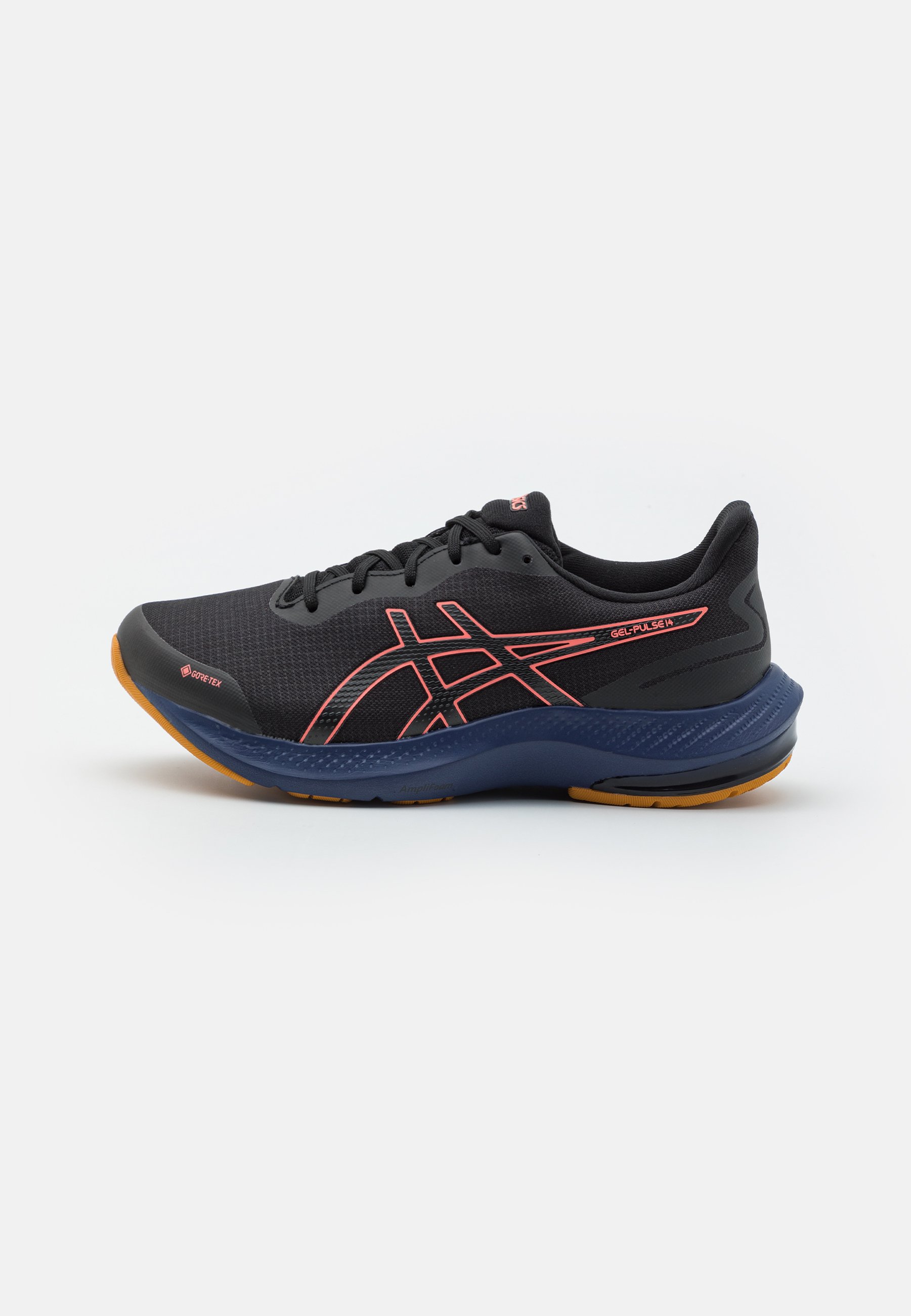 ASICS GEL-PULSE 14 GTX - Neutral running shoes - black/papaya/black