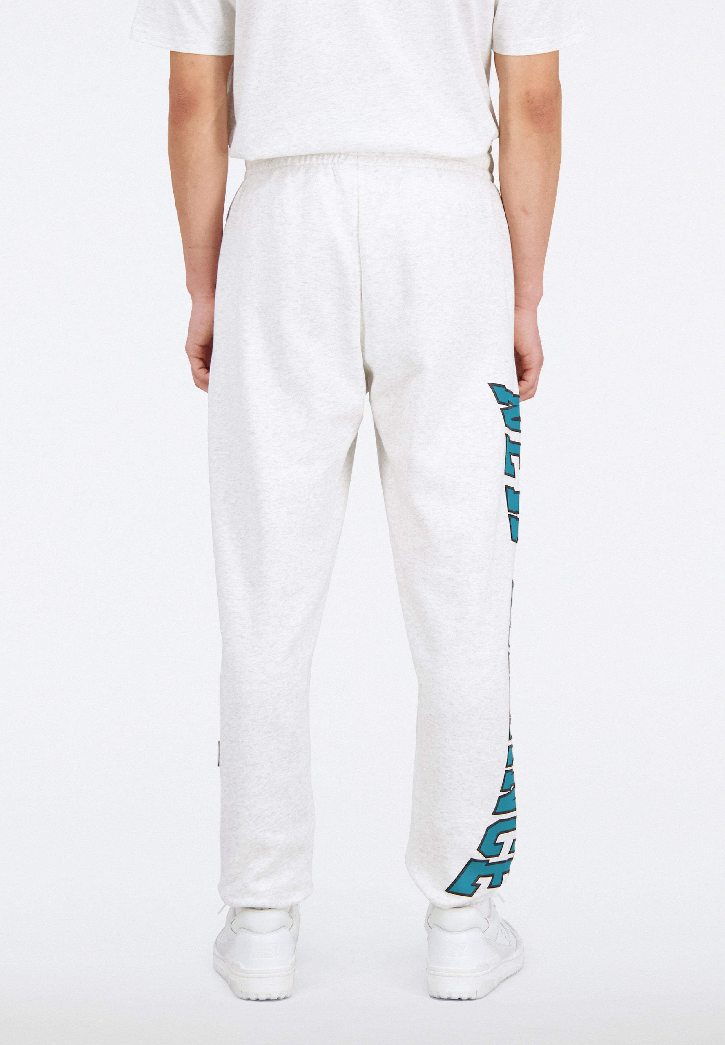 NB ATHLETICS WARPED CLASSICS PANT UNISEX - Tracksuit bottoms - sea salt heather/mottled light grey