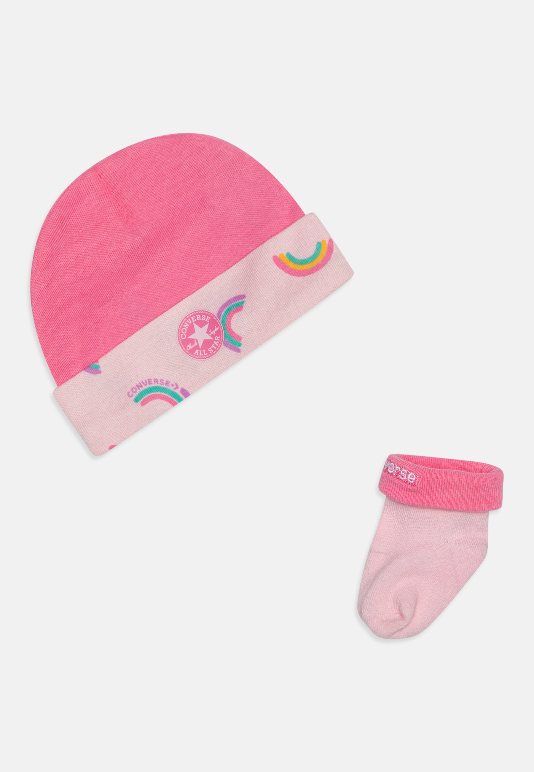 Converse RAINBOWS HAT BOOTIE SET - Socks - pink foam/pink