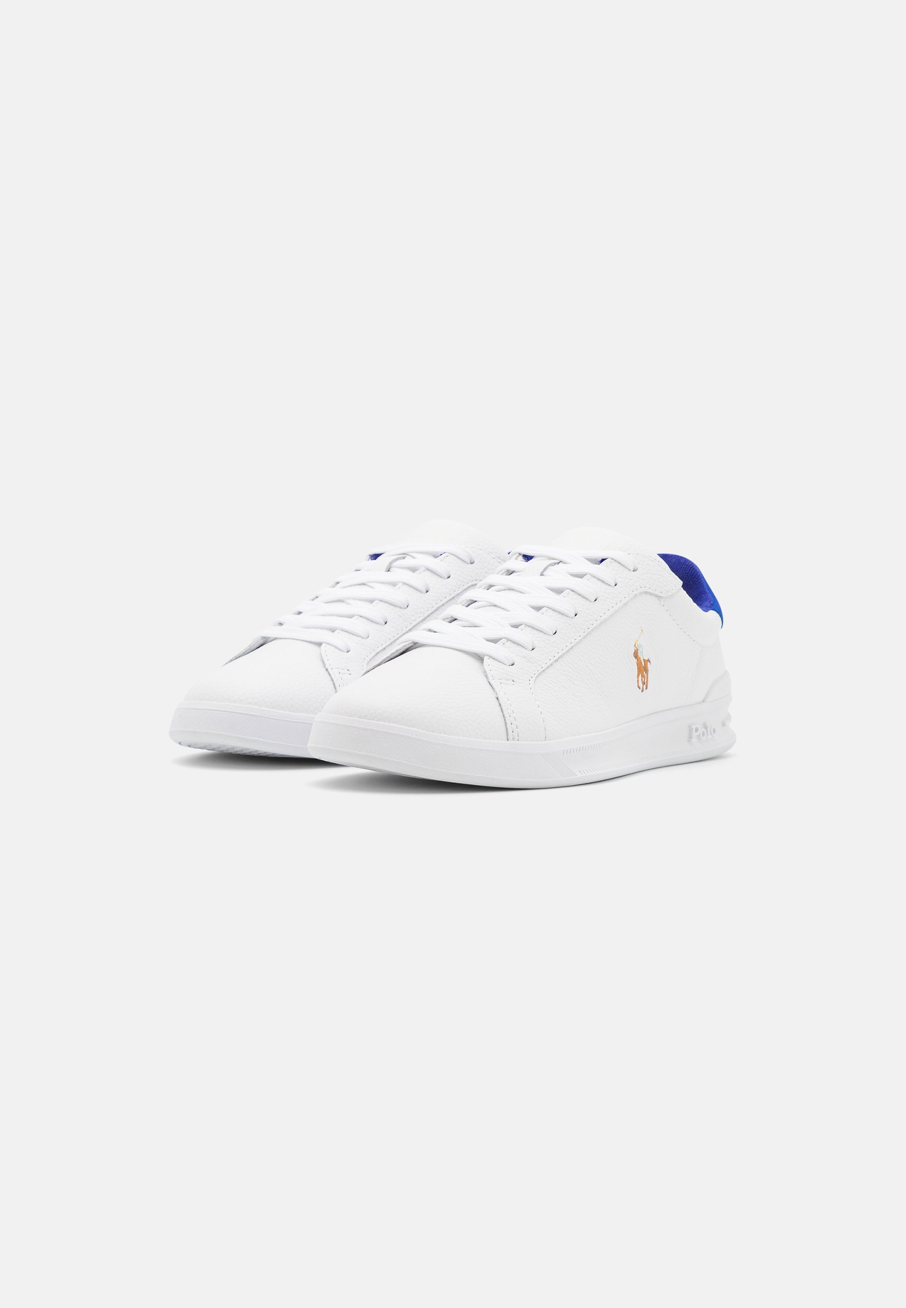 Polo Ralph Lauren LACE UNISEX - Trainers - white/royal/multi-coloured/white