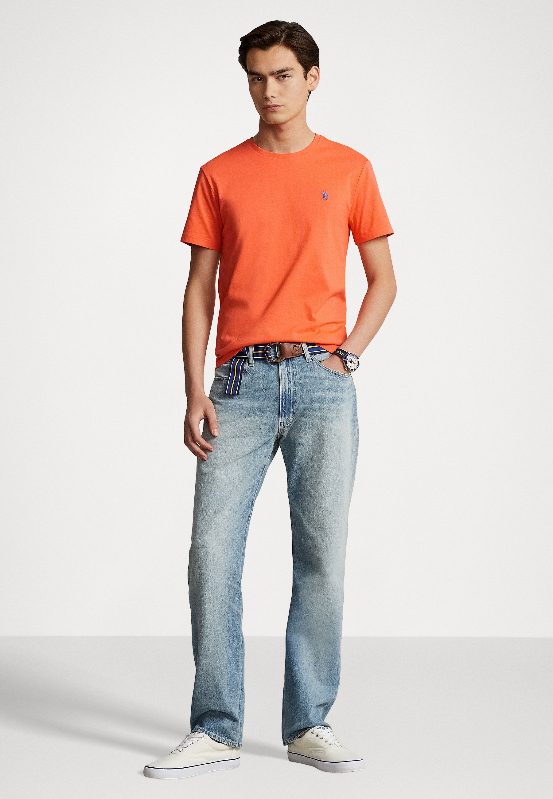 Polo Ralph Lauren SHORT SLEEVE - Basic T-shirt - cadmium/orange