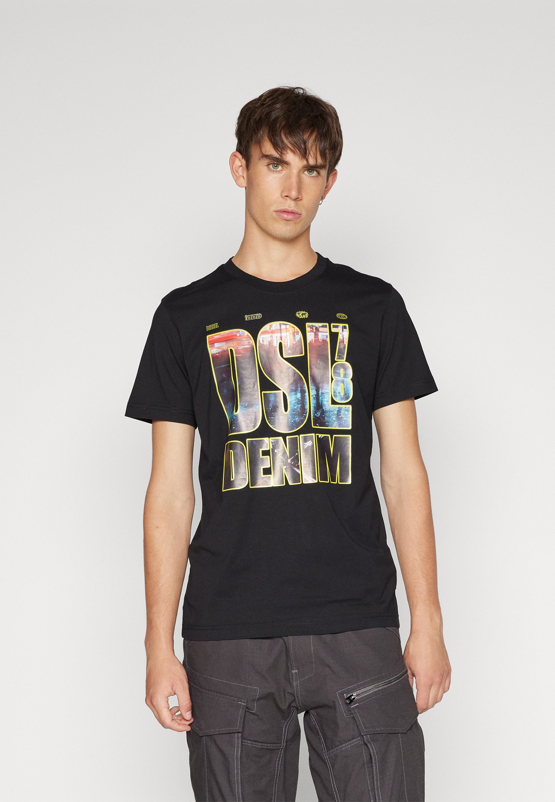 Diesel DIEGOR UNISEX - Print T-shirt - black