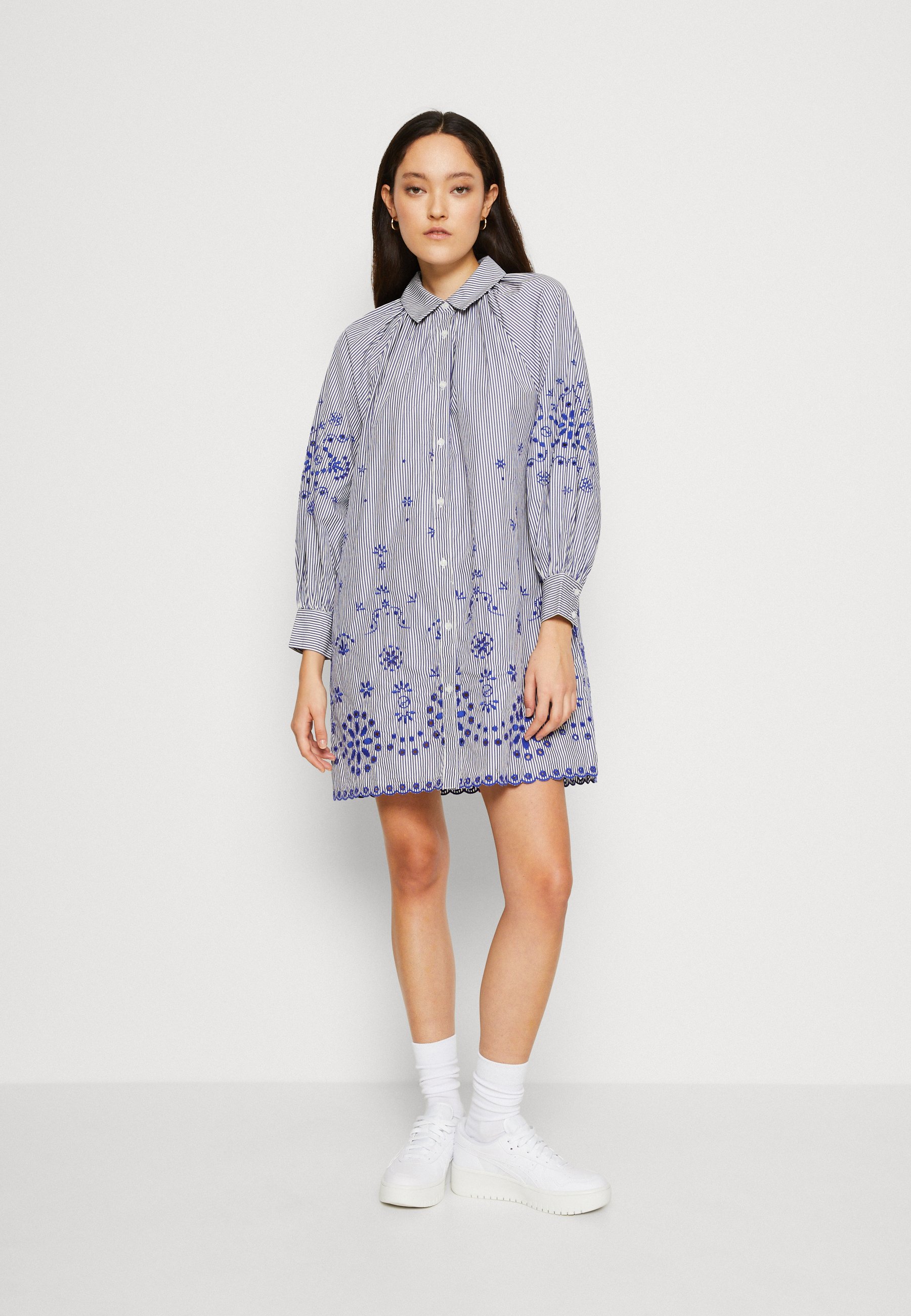 Scotch & Soda SHIRT DRESS - Shirt dress - fisherman/blue