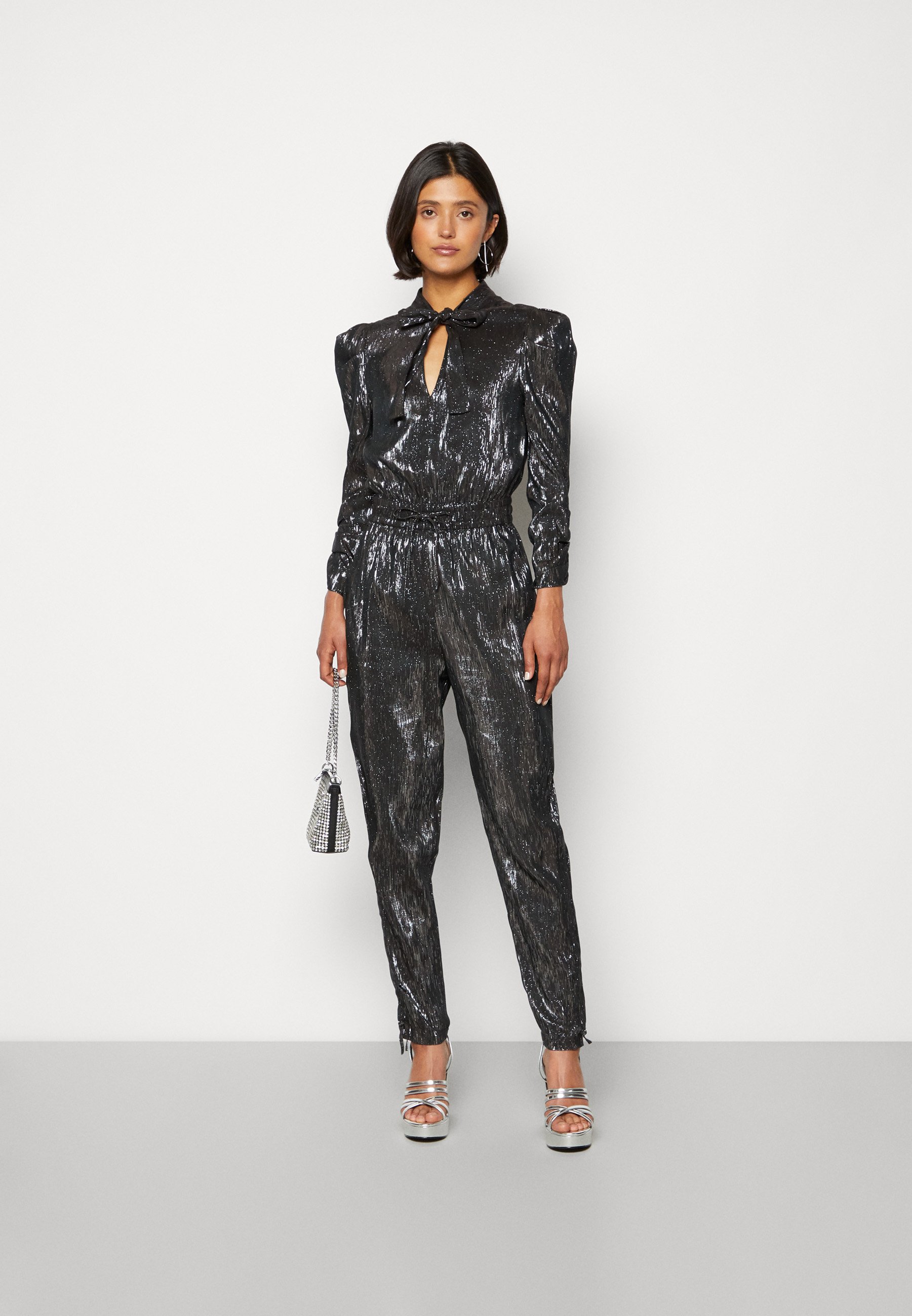Scotch & Soda GATHERED DETAILS - Jumpsuit - silver metallic/silver-coloured