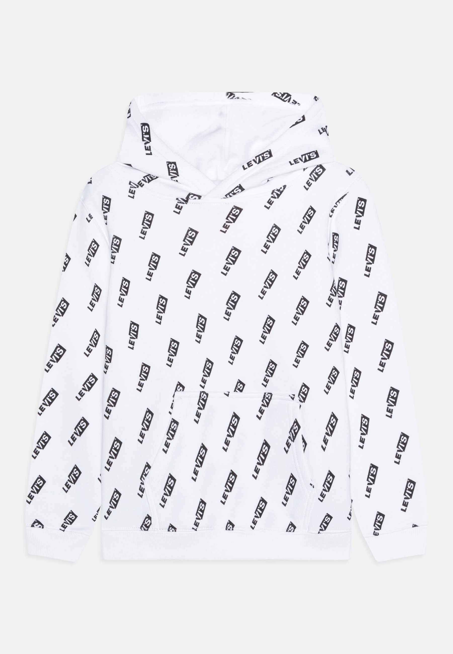 Levi's® SPLIT BOXTAB LOGO PRINT - Hoodie - bright white/white