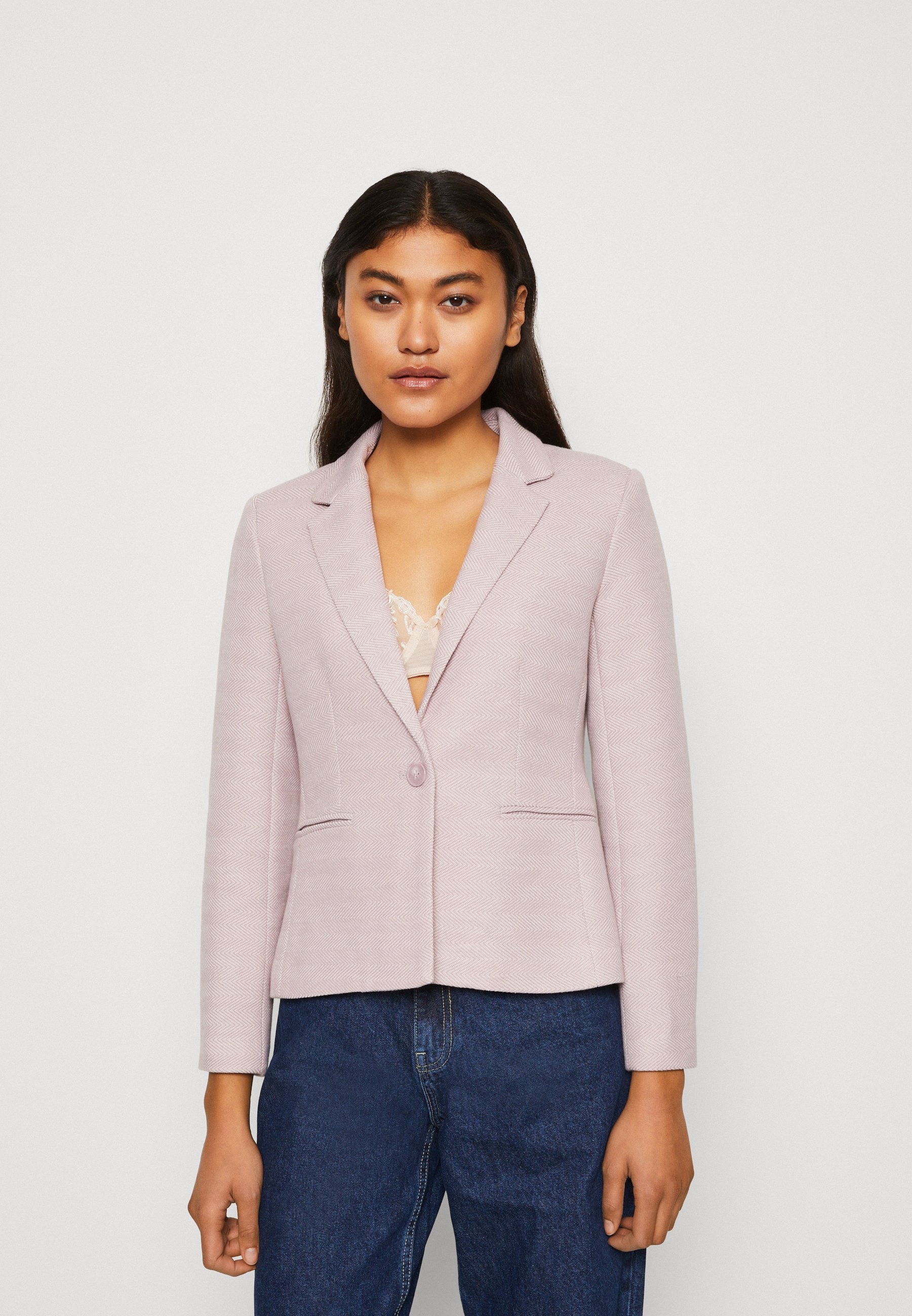 ONLY ONLSELMA LINEA - Blazer - elderberry/white melange/purple