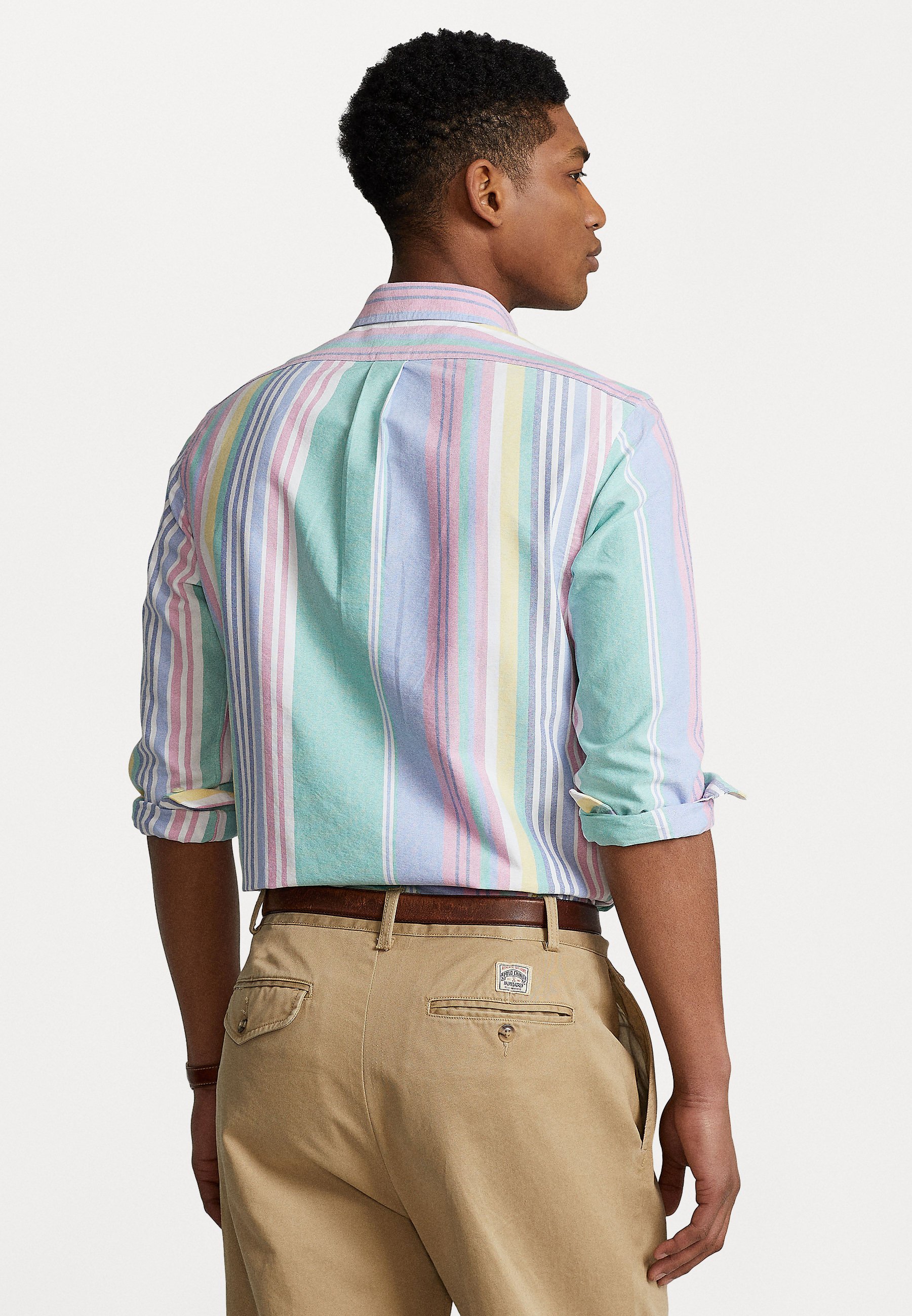 Polo Ralph Lauren LONG SLEEVE SPORT SHIRT - Shirt - green/pink/green