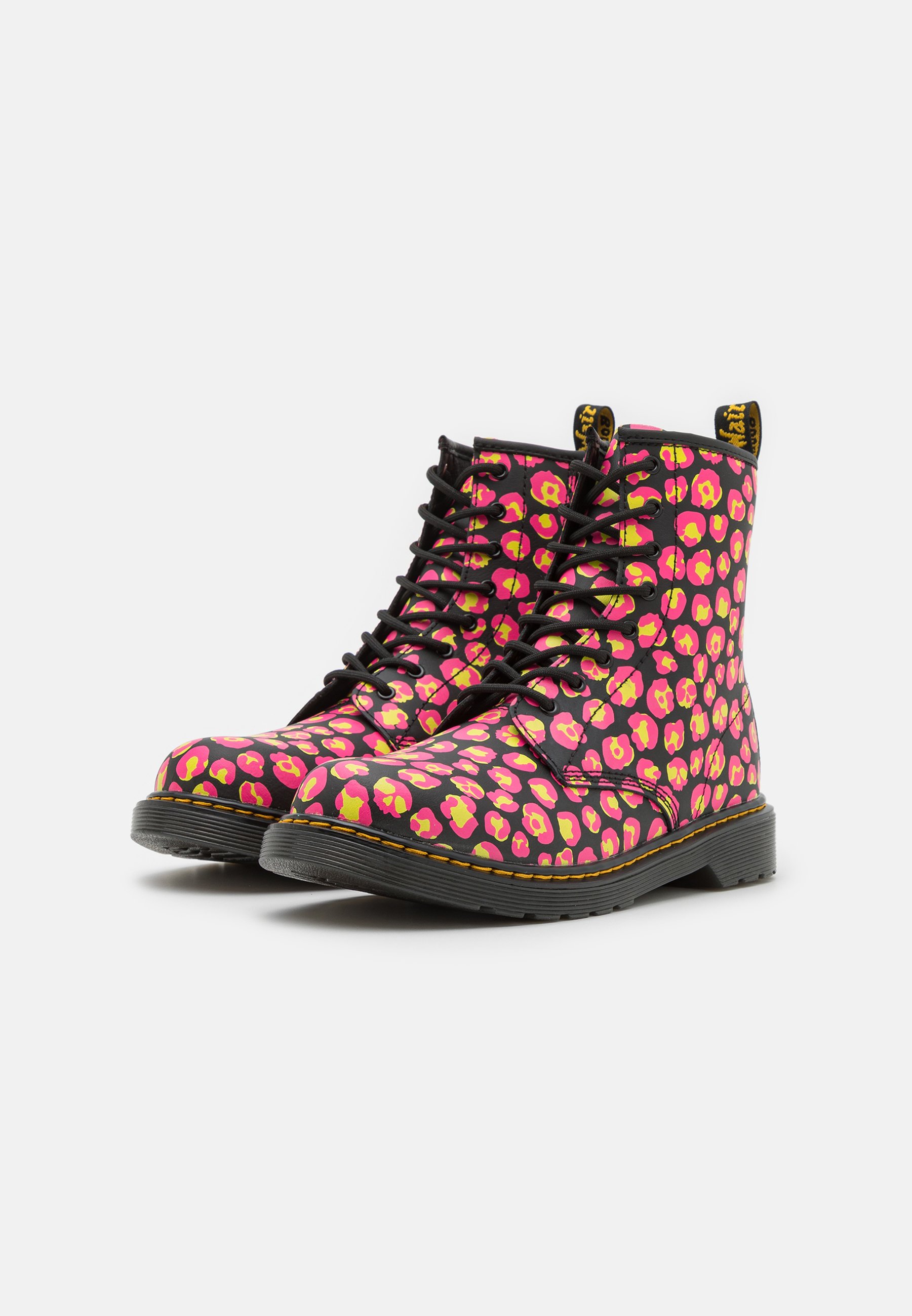 Dr. Martens 1460  - Lace-up ankle boots - black/pink hydro/black