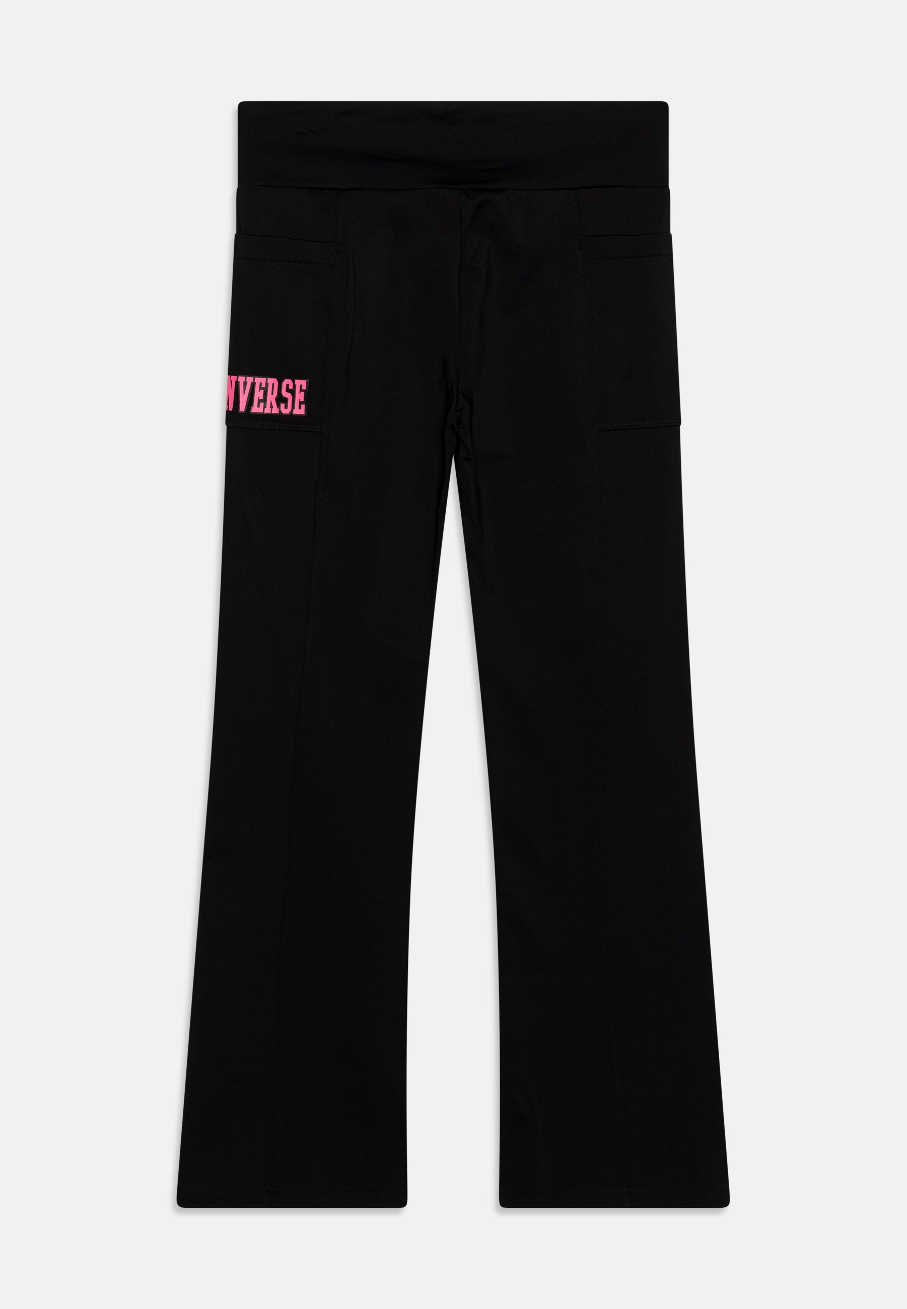 Converse HIGH RISE FLARED - Leggings - Trousers - black