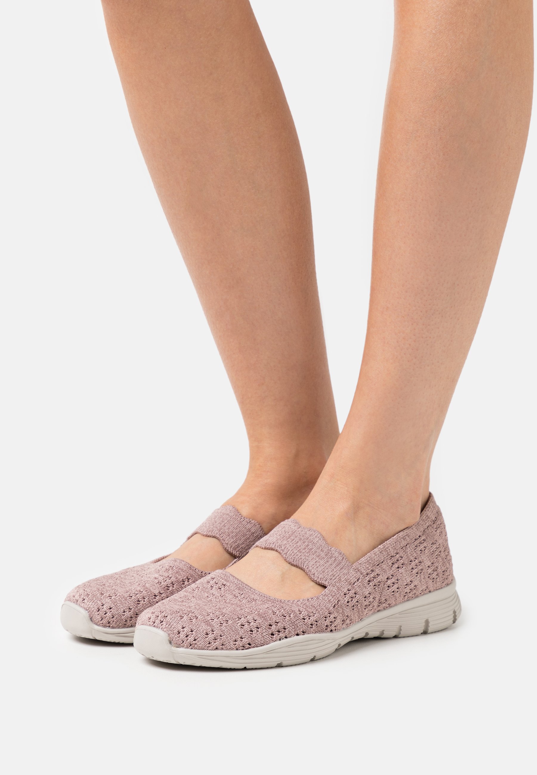 Skechers SEAGER - Ankle strap ballet pumps - violett/mauve