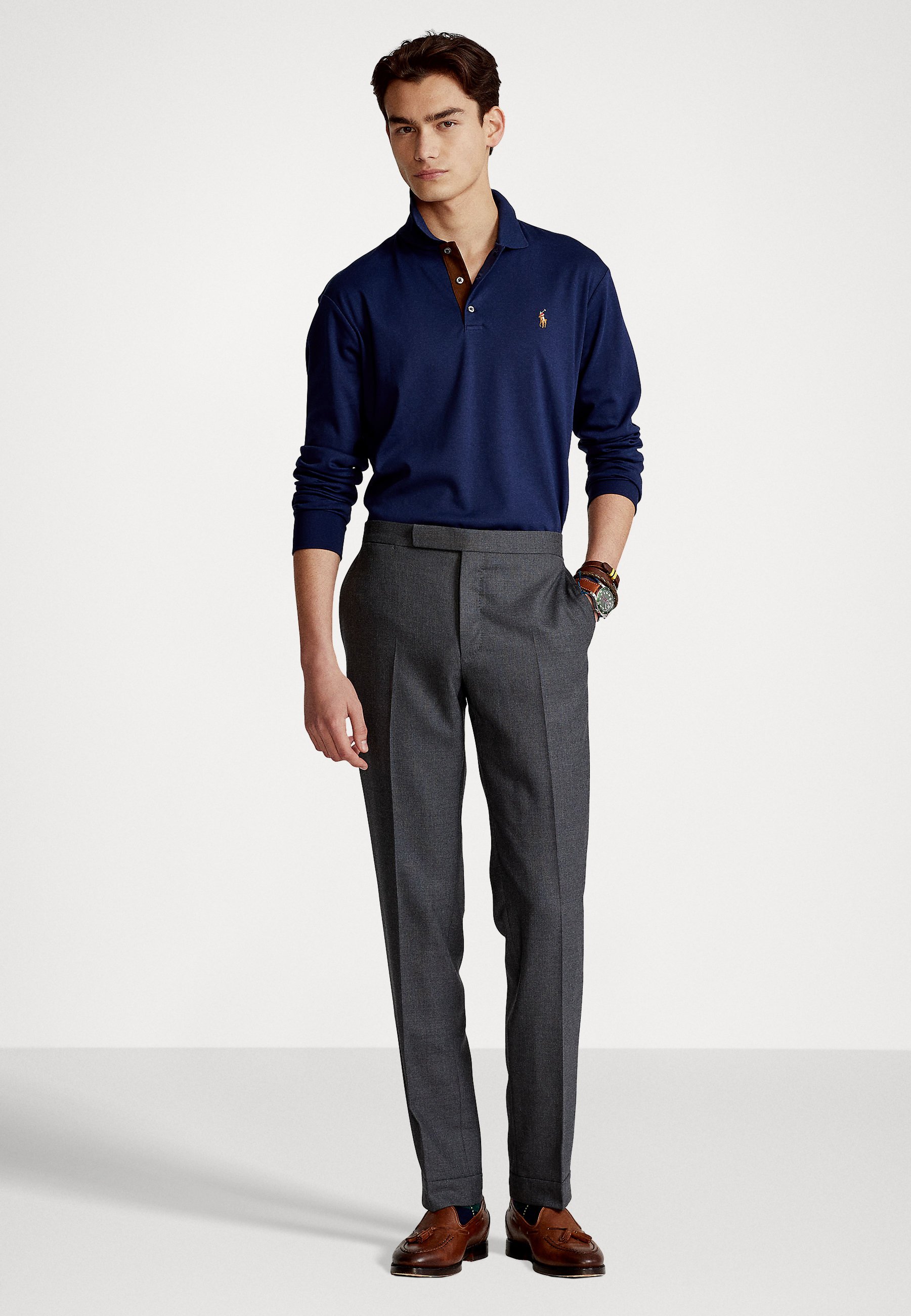 Polo Ralph Lauren CUSTOM SLIM FIT - Polo shirt - refined navy/dark blue