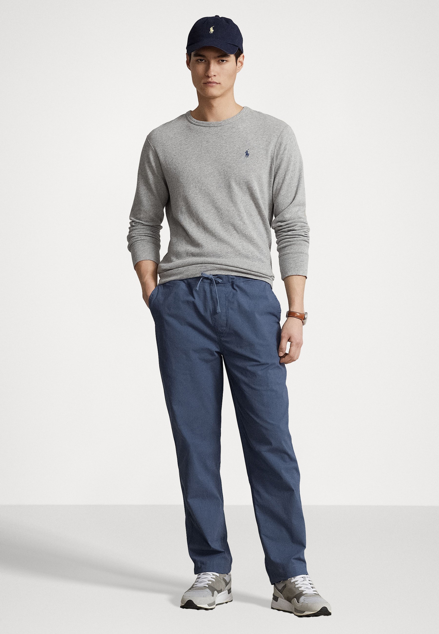 Polo Ralph Lauren RIIS EASY FLAT FRONT - Trousers - clancy blue/blue