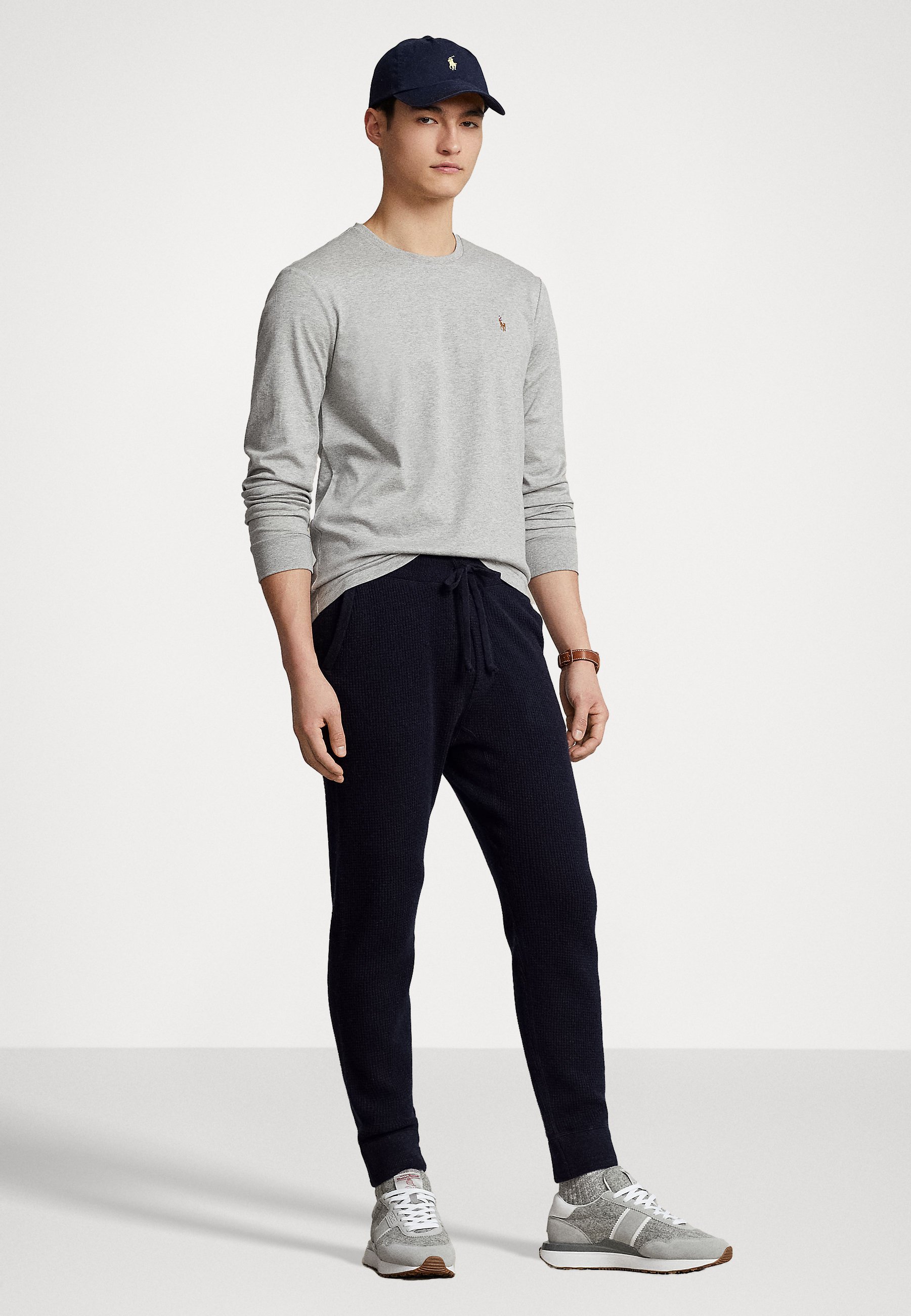 Polo Ralph Lauren LONG SLEEVE - Long sleeved top - andover heather/grey
