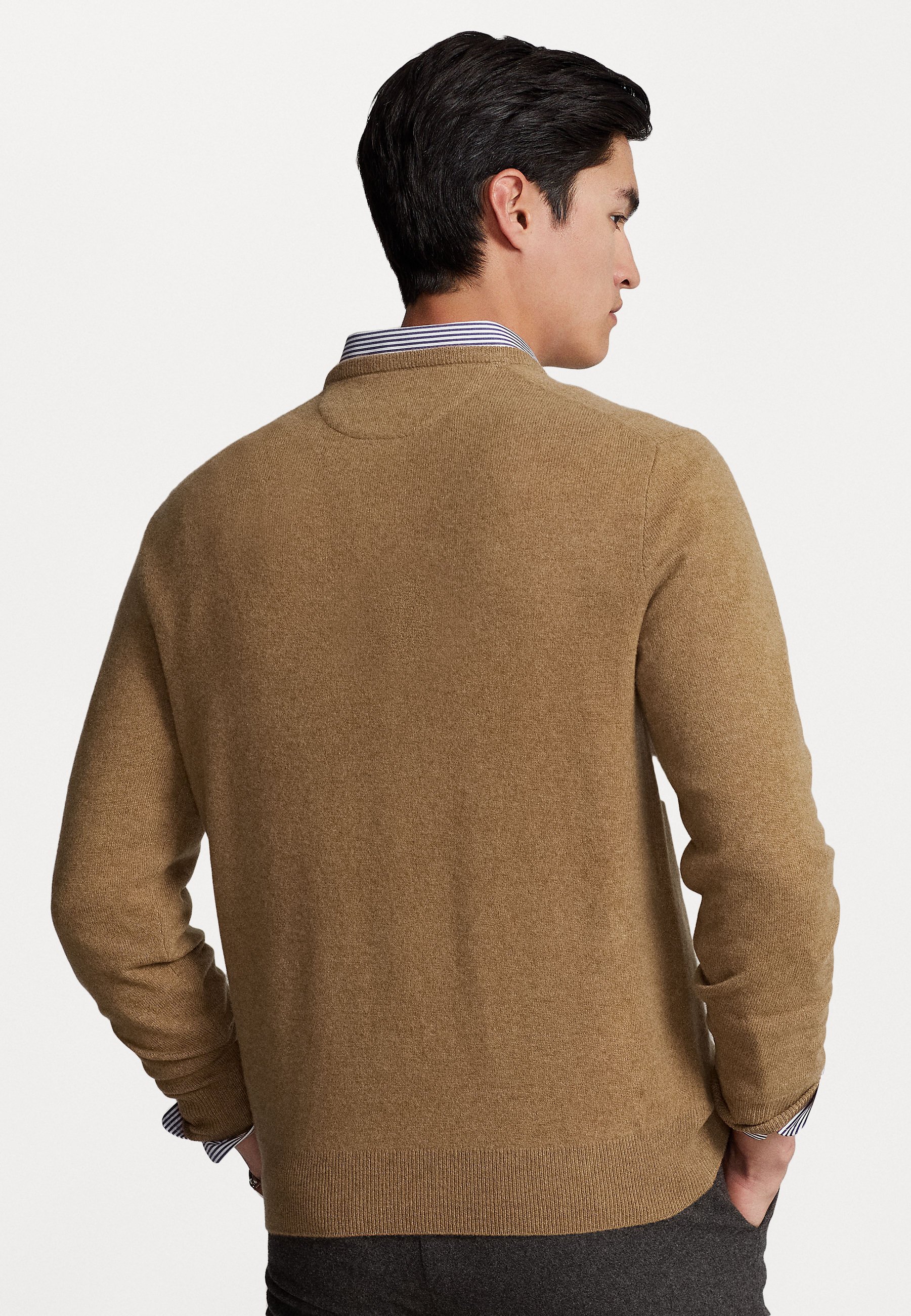 Polo Ralph Lauren LONG SLEEVE - Jumper - latte brown heather/brown
