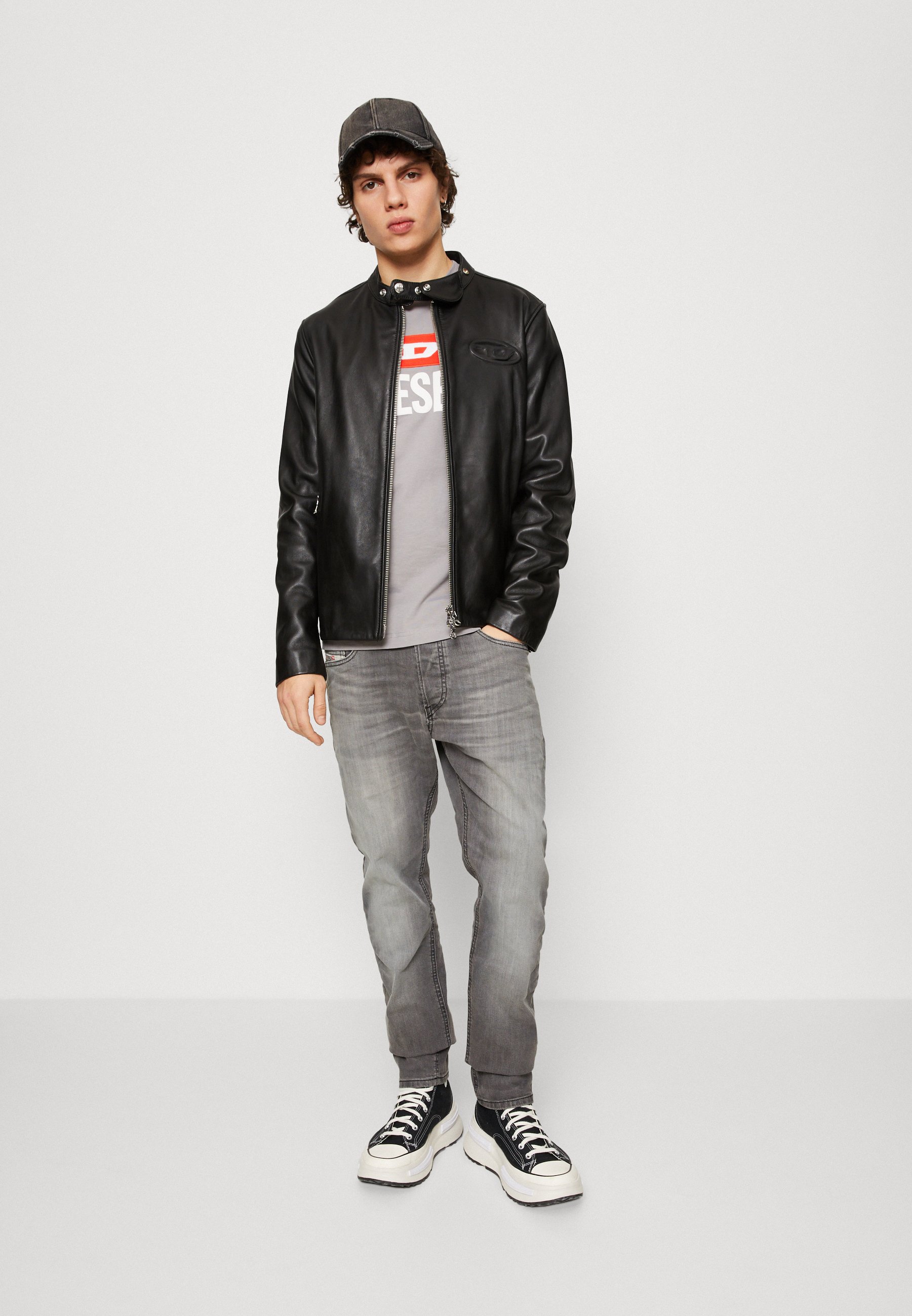 Diesel LUSTER - Slim fit jeans - black/gray/grey denim
