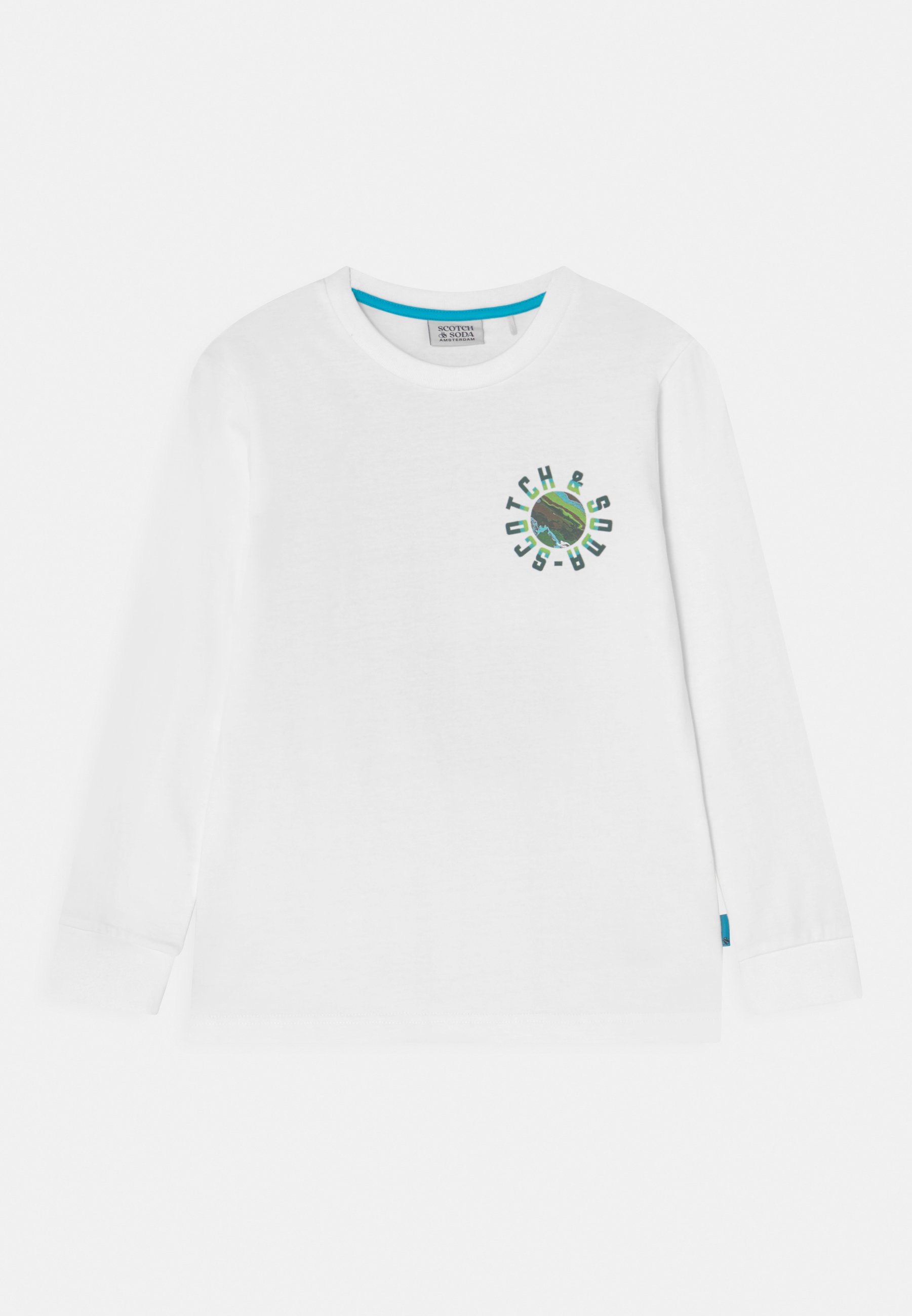 Scotch & Soda RELAXED FIT LONG SLEEVE ARTWORK  - Long sleeved top - off white/off-white