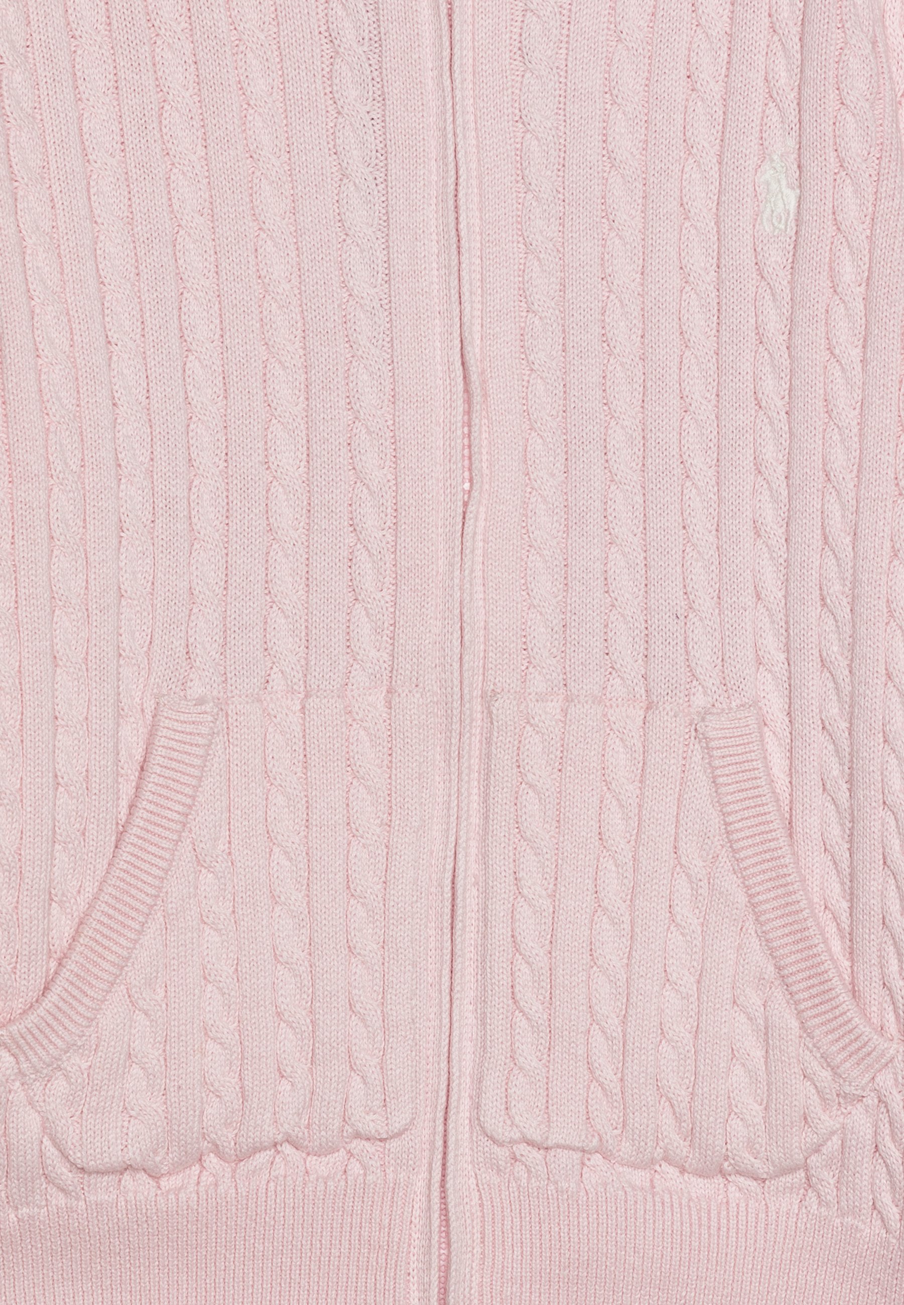 Polo Ralph Lauren MINI CABLE FULL ZIP - Cardigan - hint of pink/nevis/pink