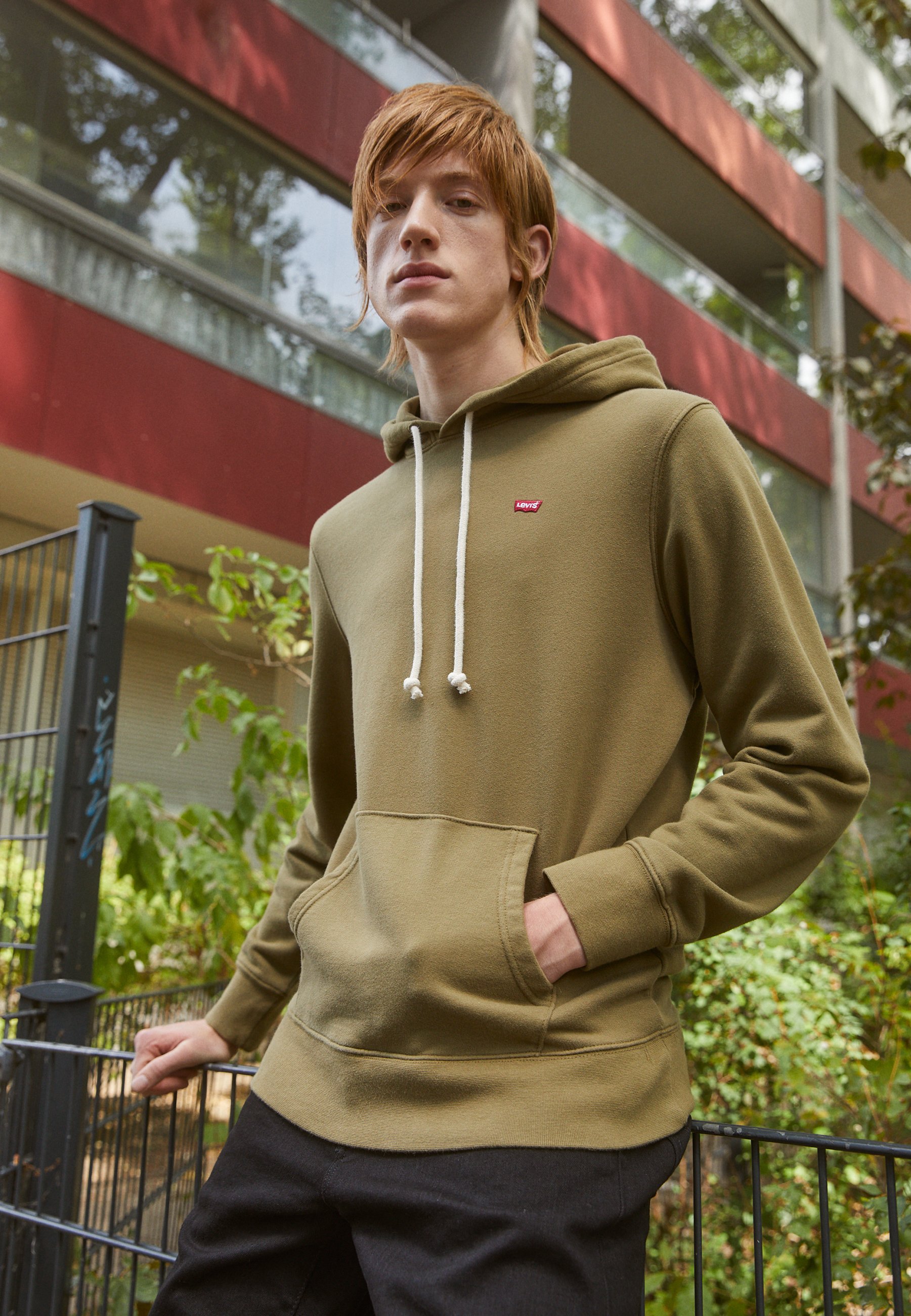 Levi's® NEW ORIGINAL - Hoodie - martini olive/olive