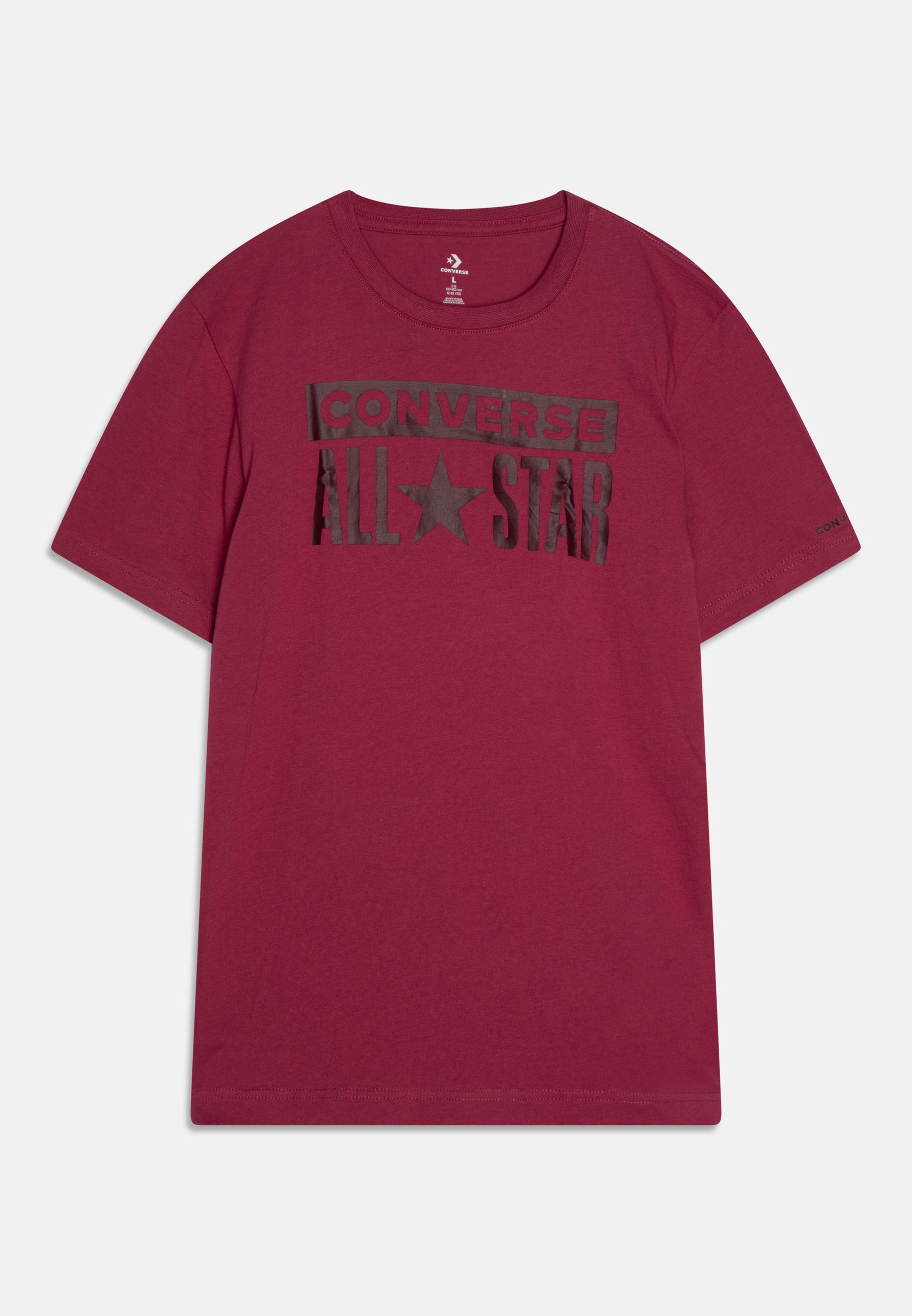 Converse ALL STAR TEE UNISEX - Print T-shirt - sweet beet/purple