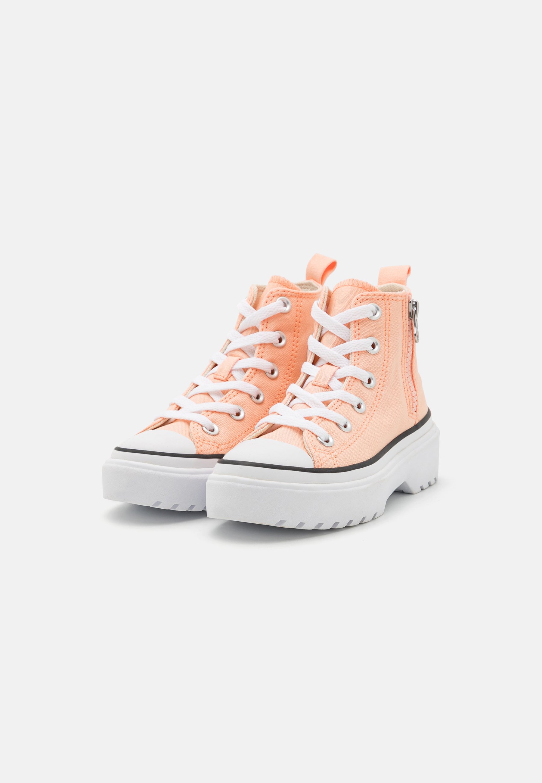 Converse CHUCK TAYLOR ALL STAR LUGGED LIFT PLATFORM - High-top trainers - cheeky coral/white/black/coral