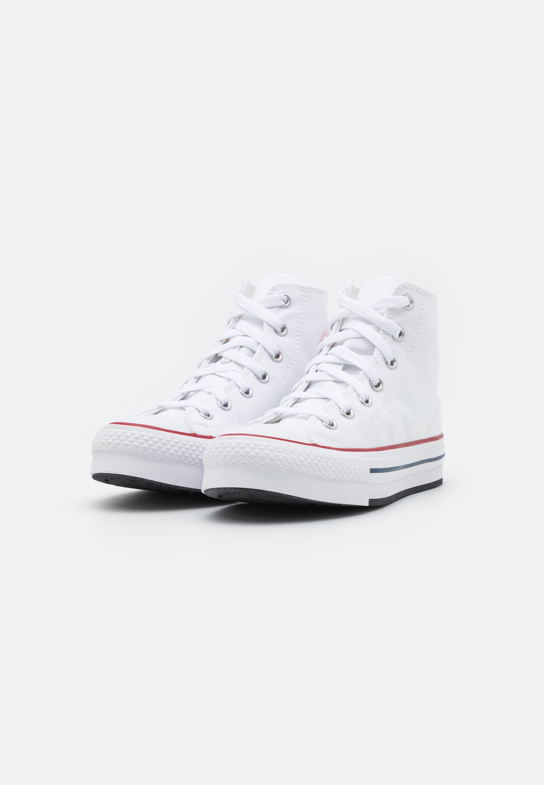 Converse CHUCK TAYLOR ALL STAR EVA LIFT PLATFORM UNISEX - High-top trainers - white/garnet/navy/white