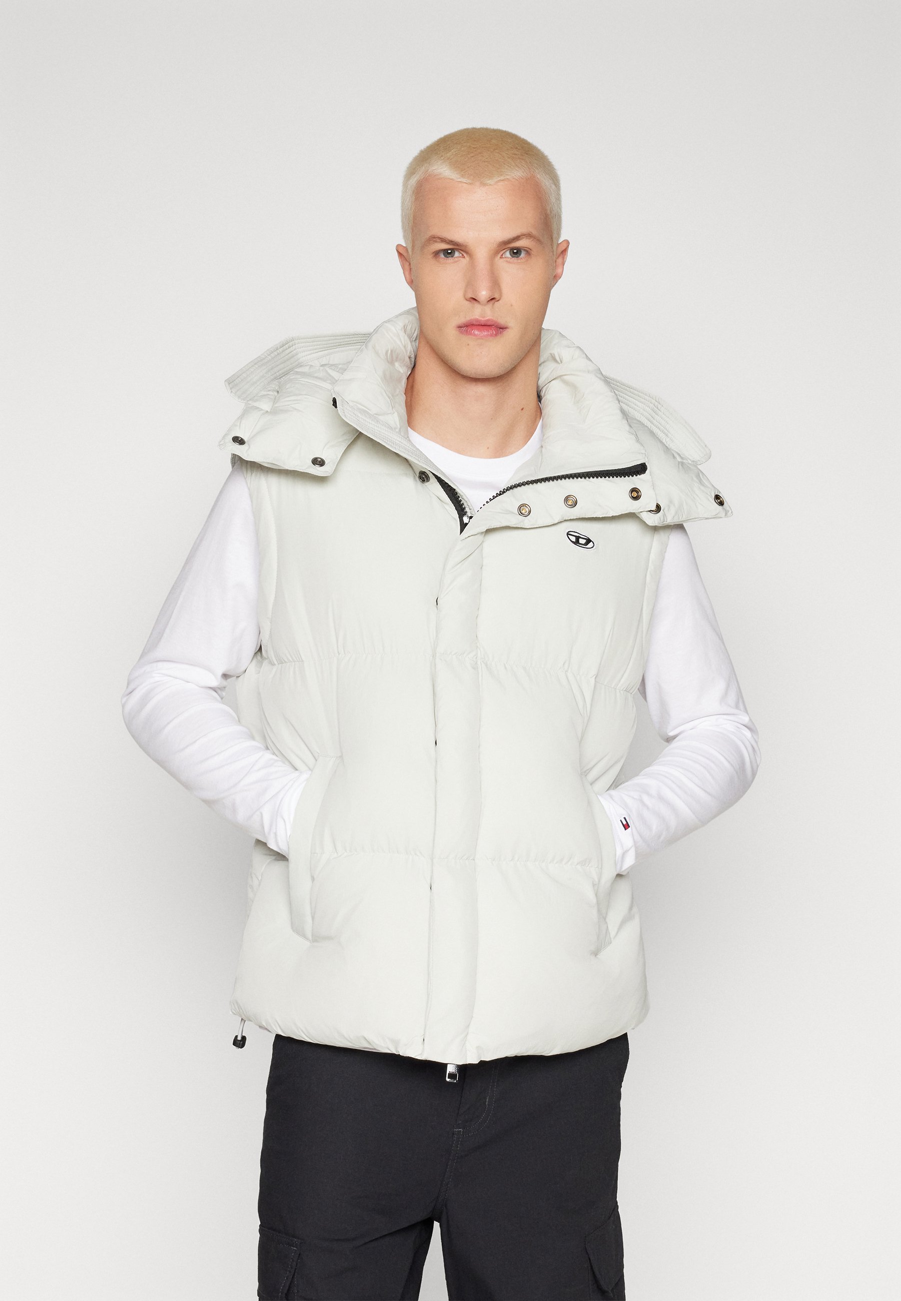 Diesel ROLFYS - Waistcoat - offwhite/off-white