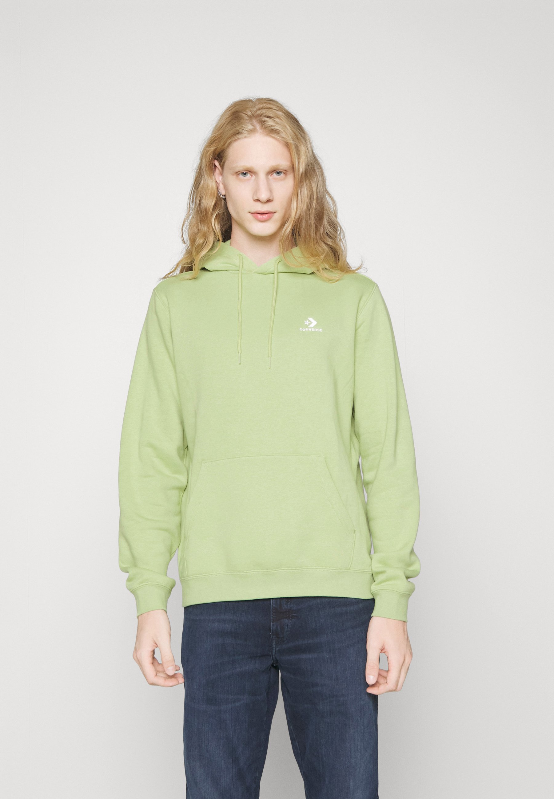 Converse GO TO EMBROIDERED STAR CHEVRON STANDARD FIT HOODIE UNISEX - Hoodie - vitality green/light green