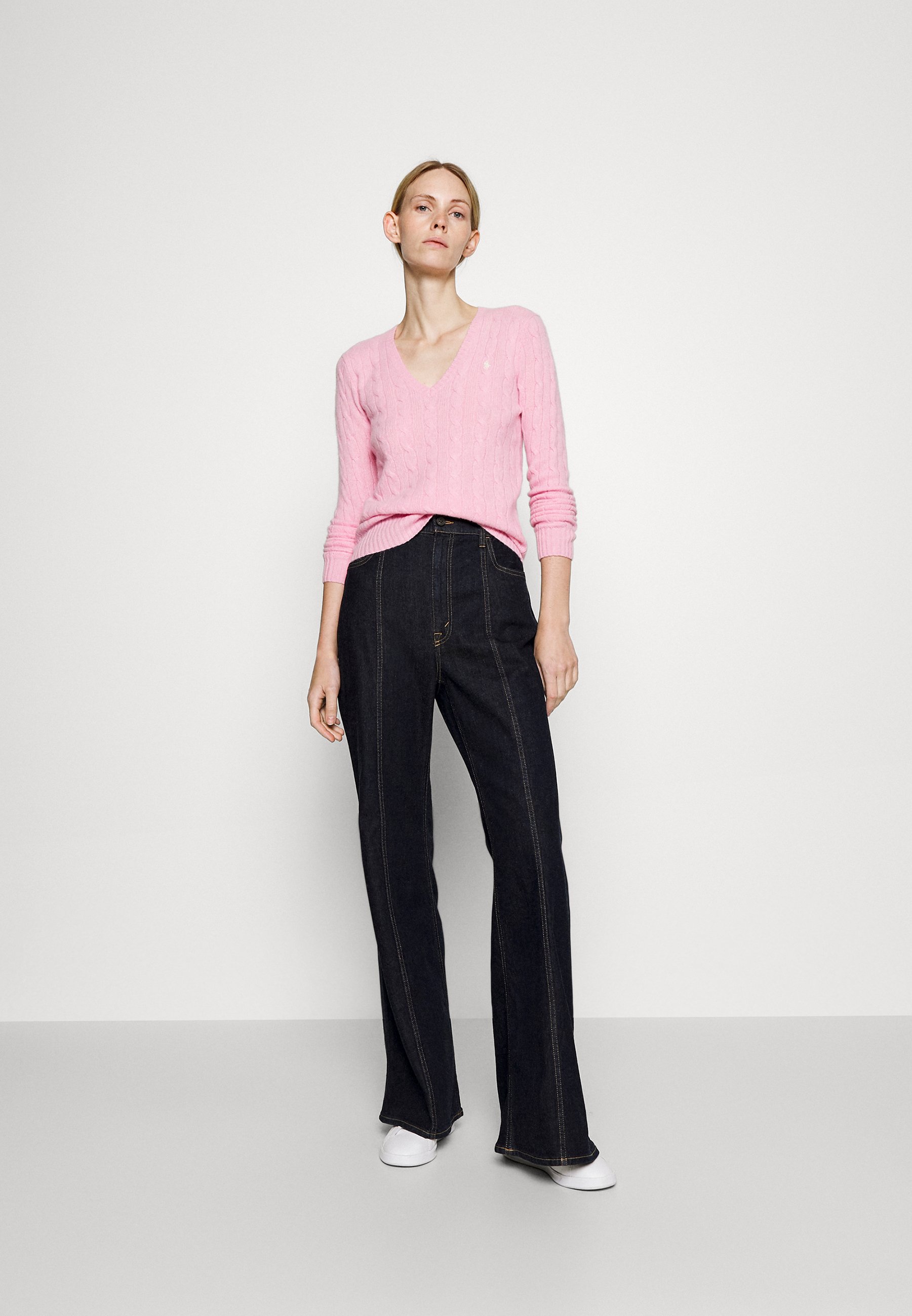 Polo Ralph Lauren KIMBERLY LONG SLEEVE - Jumper - carmel pink/pink