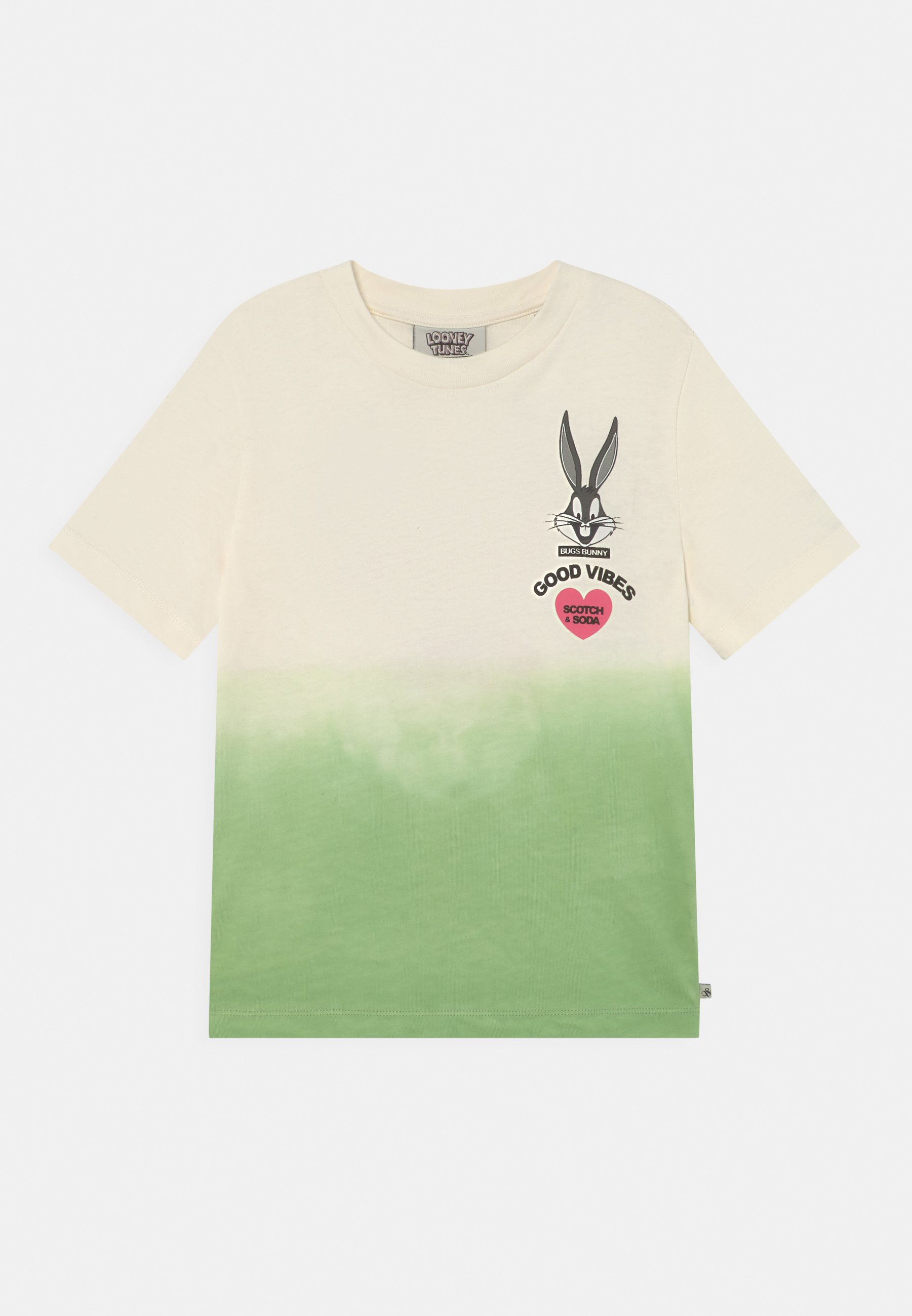 Scotch & Soda BUGS BUNNY RELAXED DIP-DYE ARTWORK  - Print T-shirt - lime/light green
