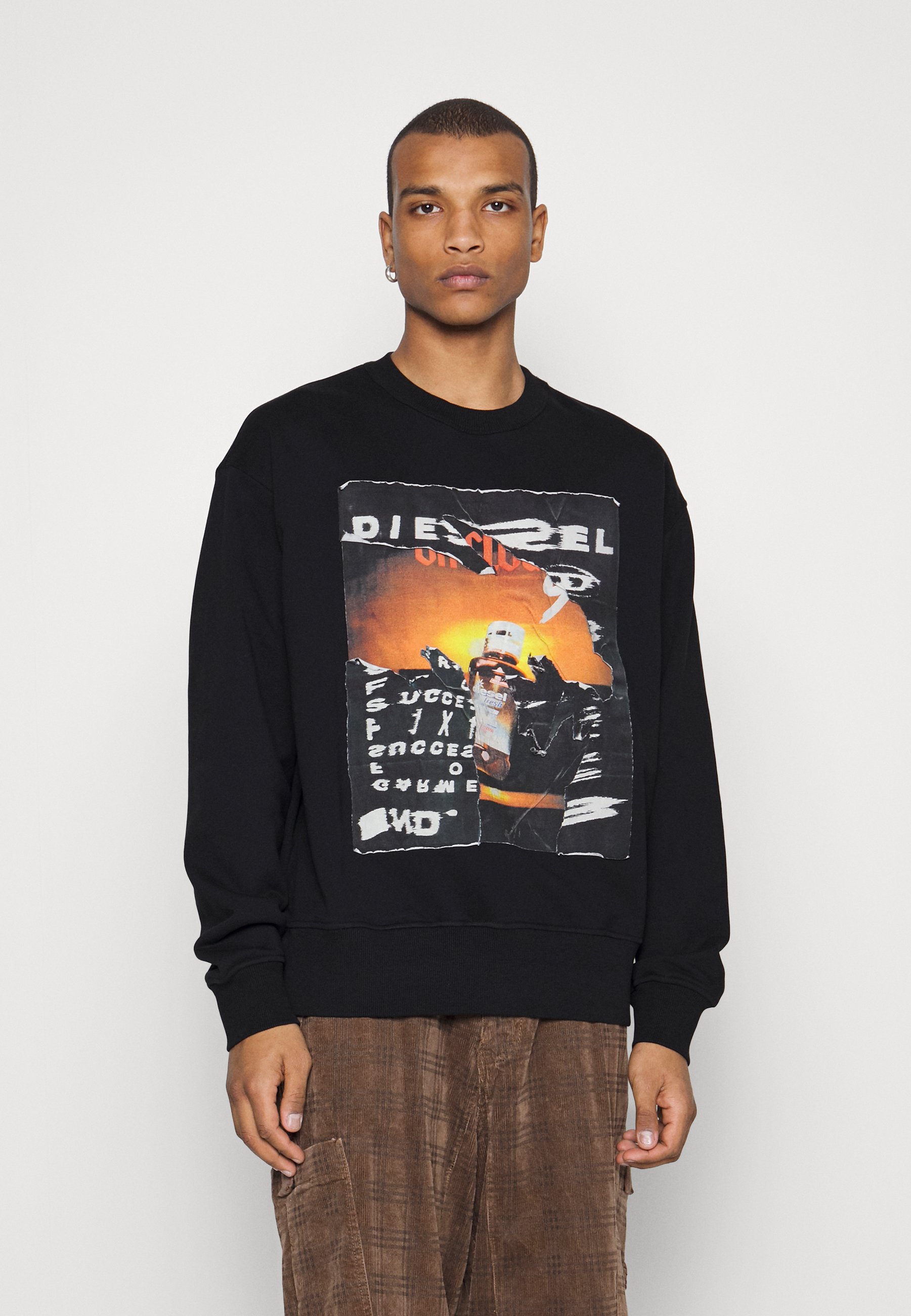 Diesel MACS POFF UNISEX - Sweatshirt - black