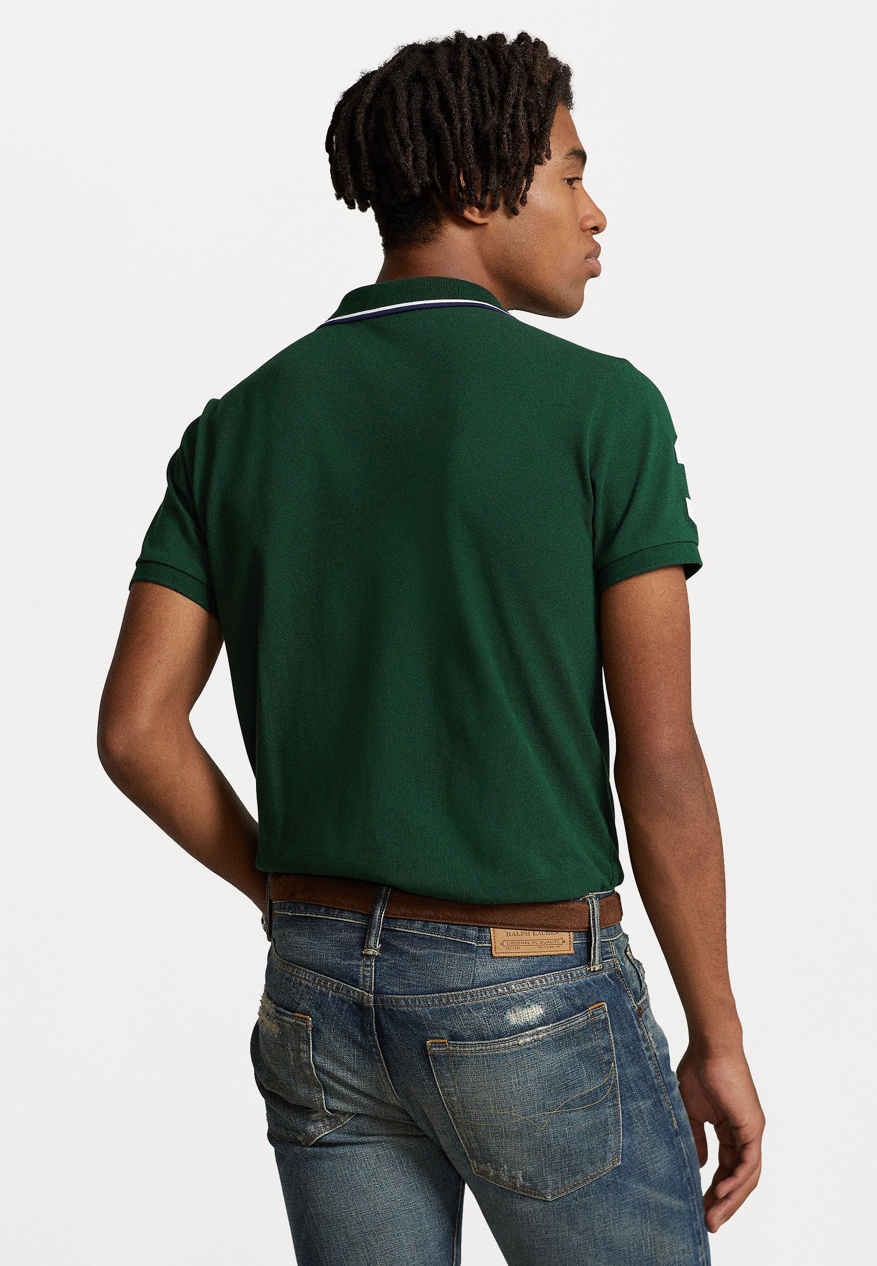 Polo Ralph Lauren CUSTOM SLIM FIT - Polo shirt - college green/green