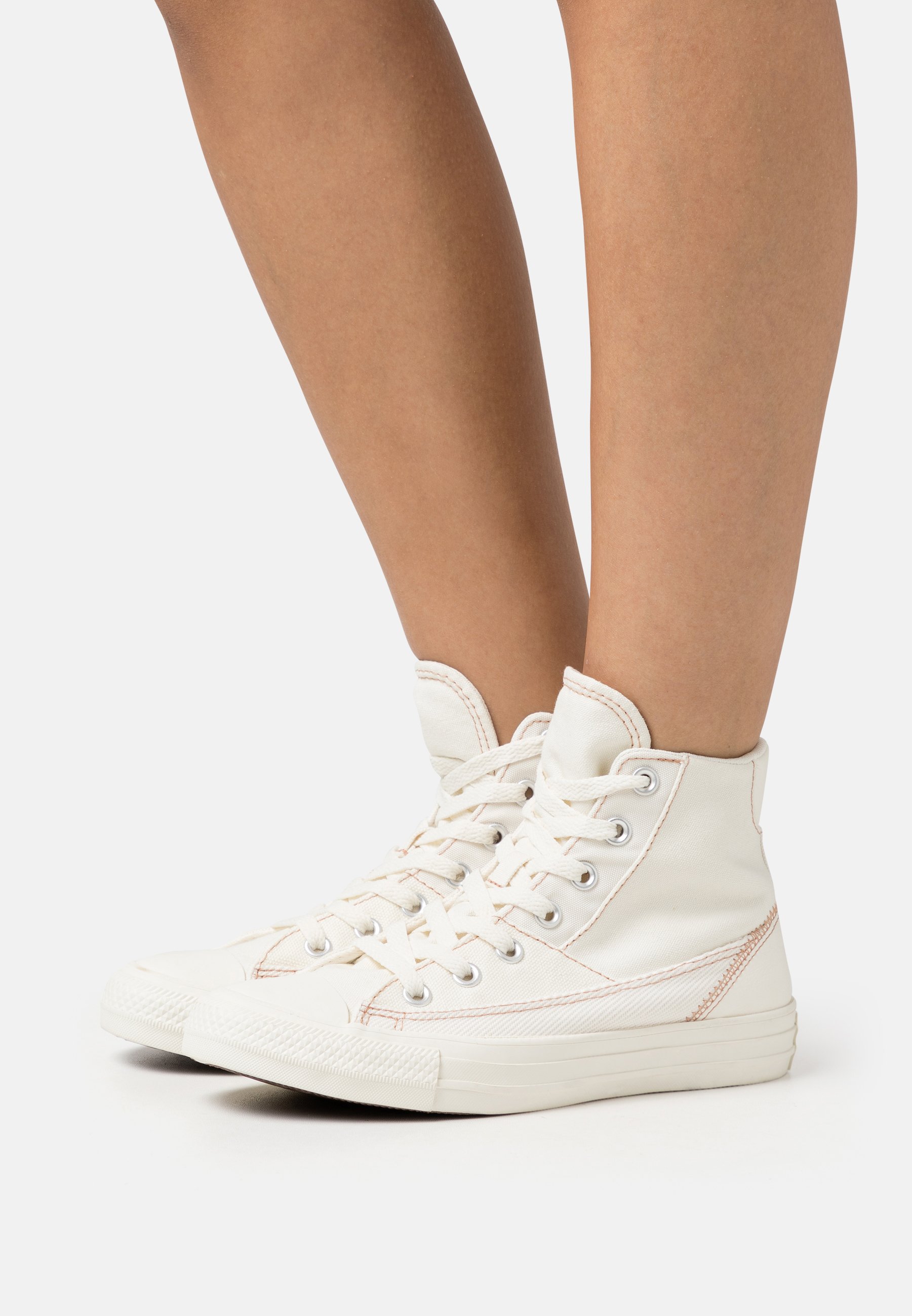 Converse CHUCK TAYLOR ALL STAR PATCHWORK - High-top trainers - clay pot/off-white