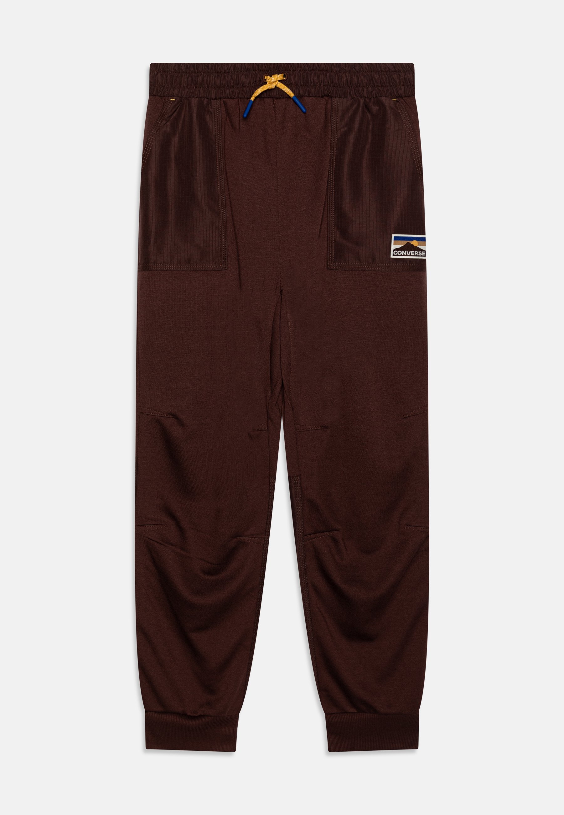 Converse GEARED UP BLOCKED MIX PANT UNISEX - Tracksuit bottoms - eternal earth/dark brown
