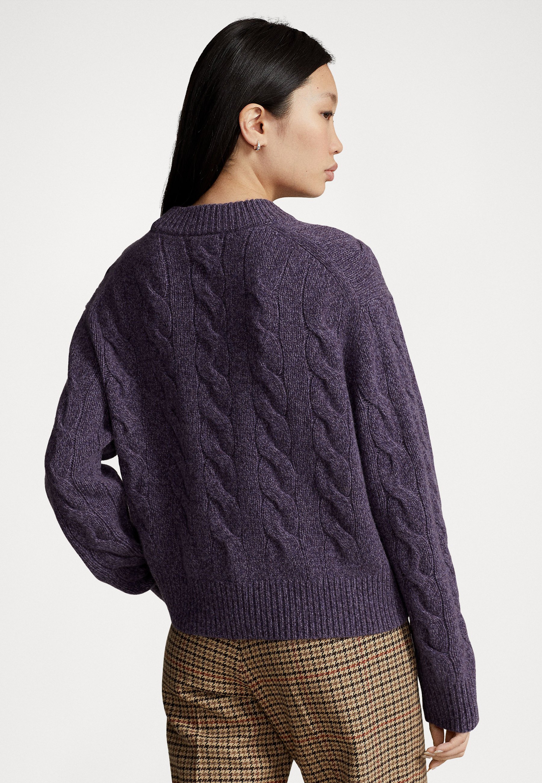 Polo Ralph Lauren LONG SLEEVE - Jumper - purple marl/purple