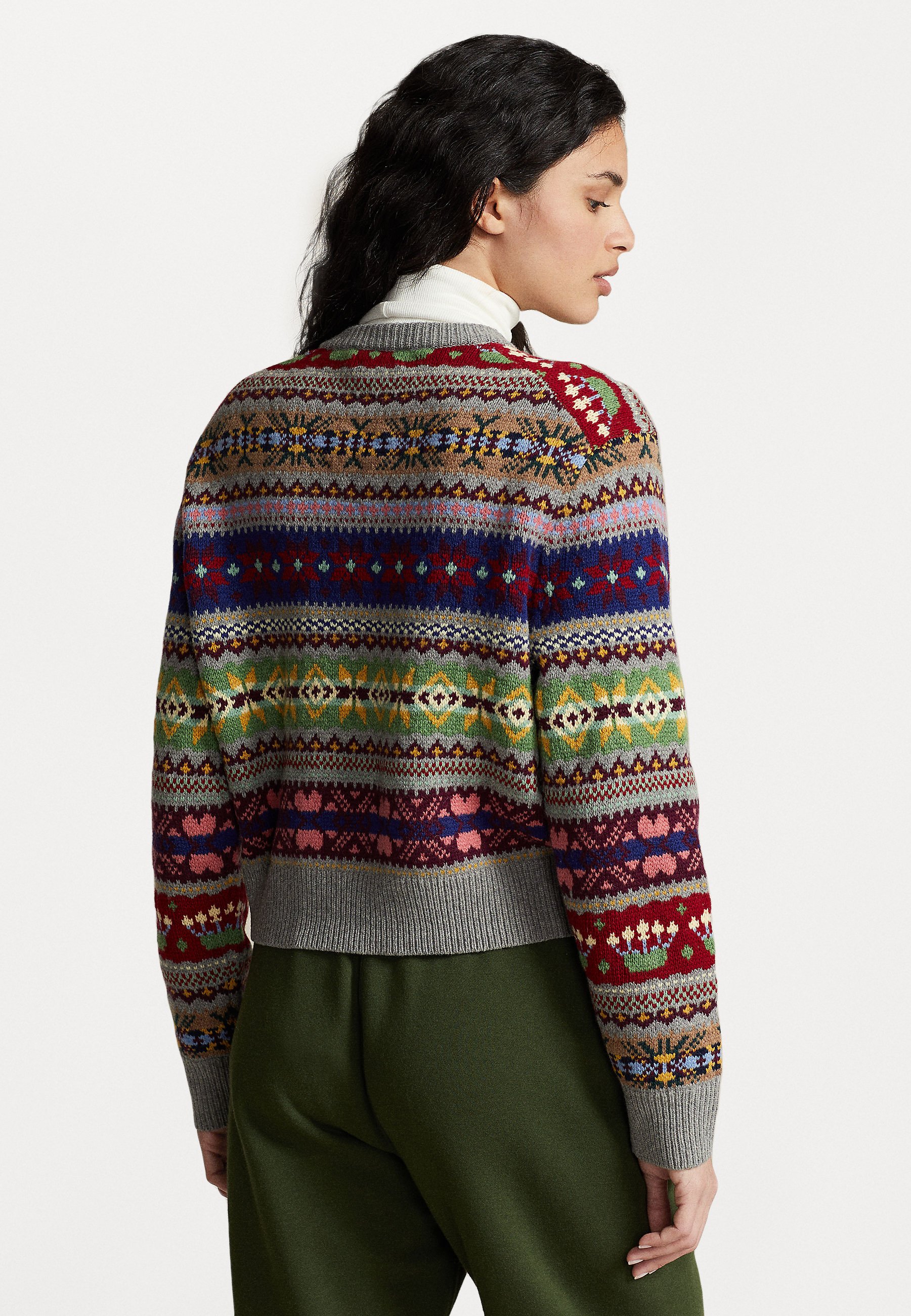 Polo Ralph Lauren LONG SLEEVE - Jumper - grey multi/grey