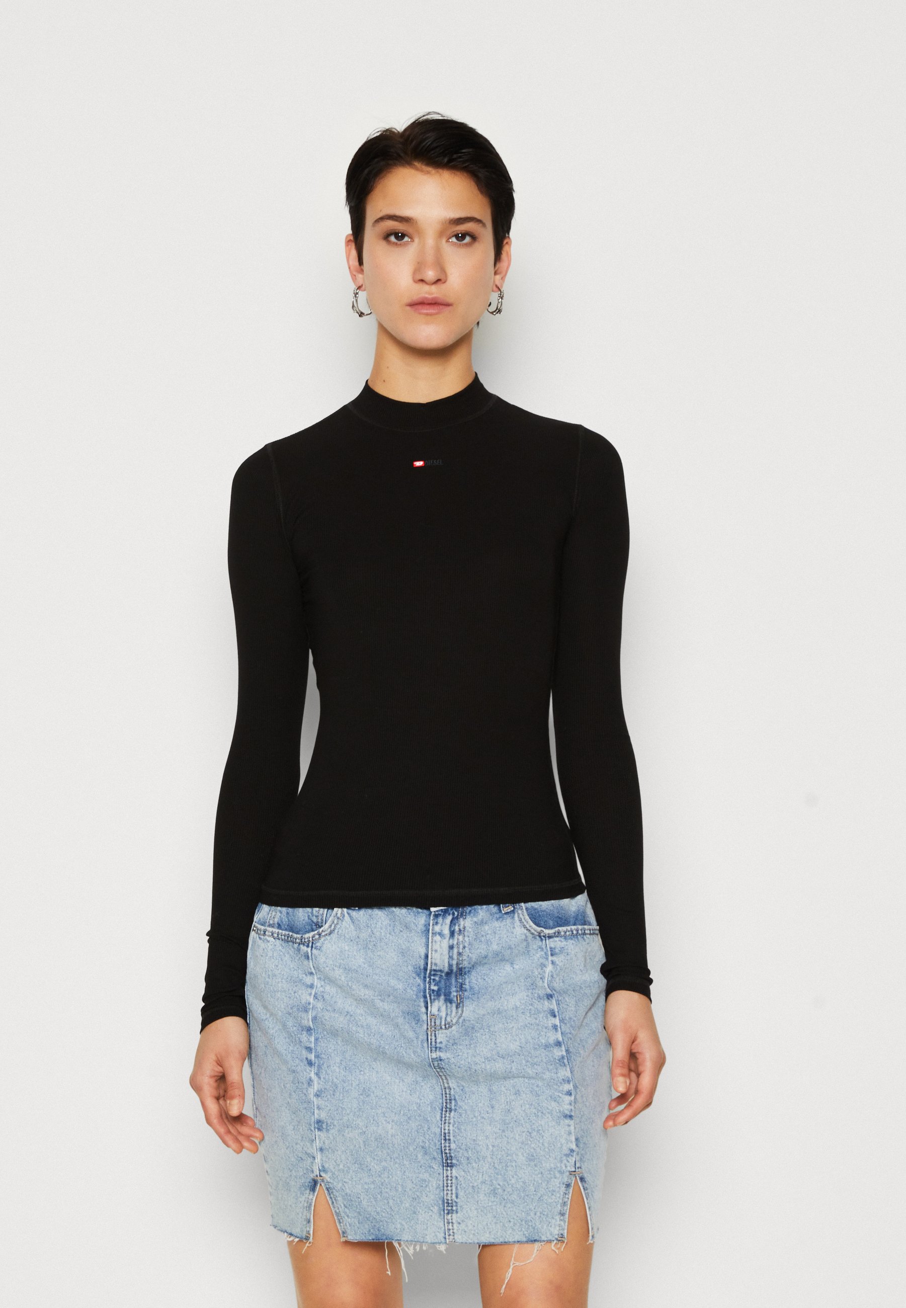 Diesel T-MOKKY-LS-MICRODIV - Long sleeved top - 9xx/black