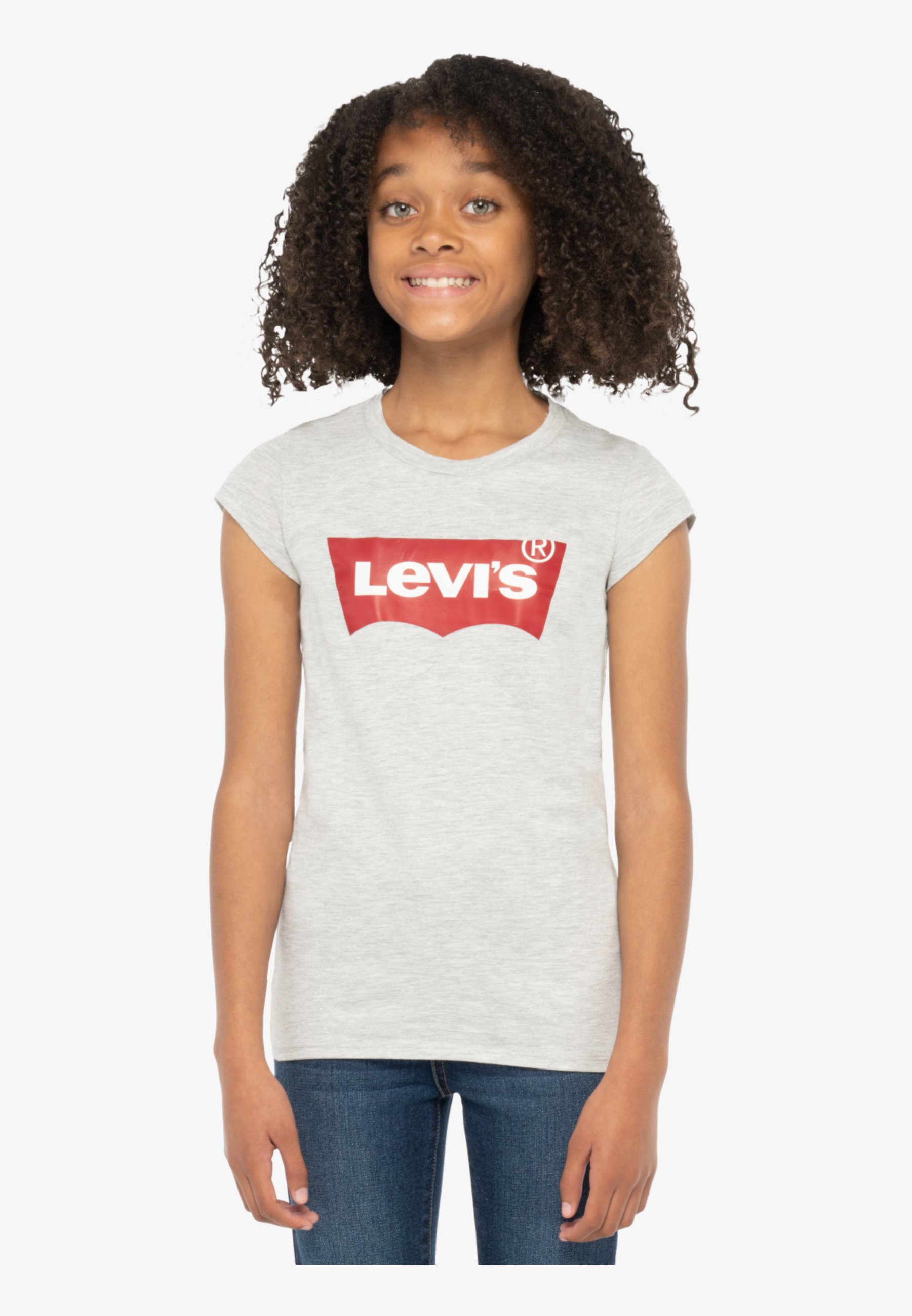 Levi's® BATWING TEE - Print T-shirt - grey heather/grey