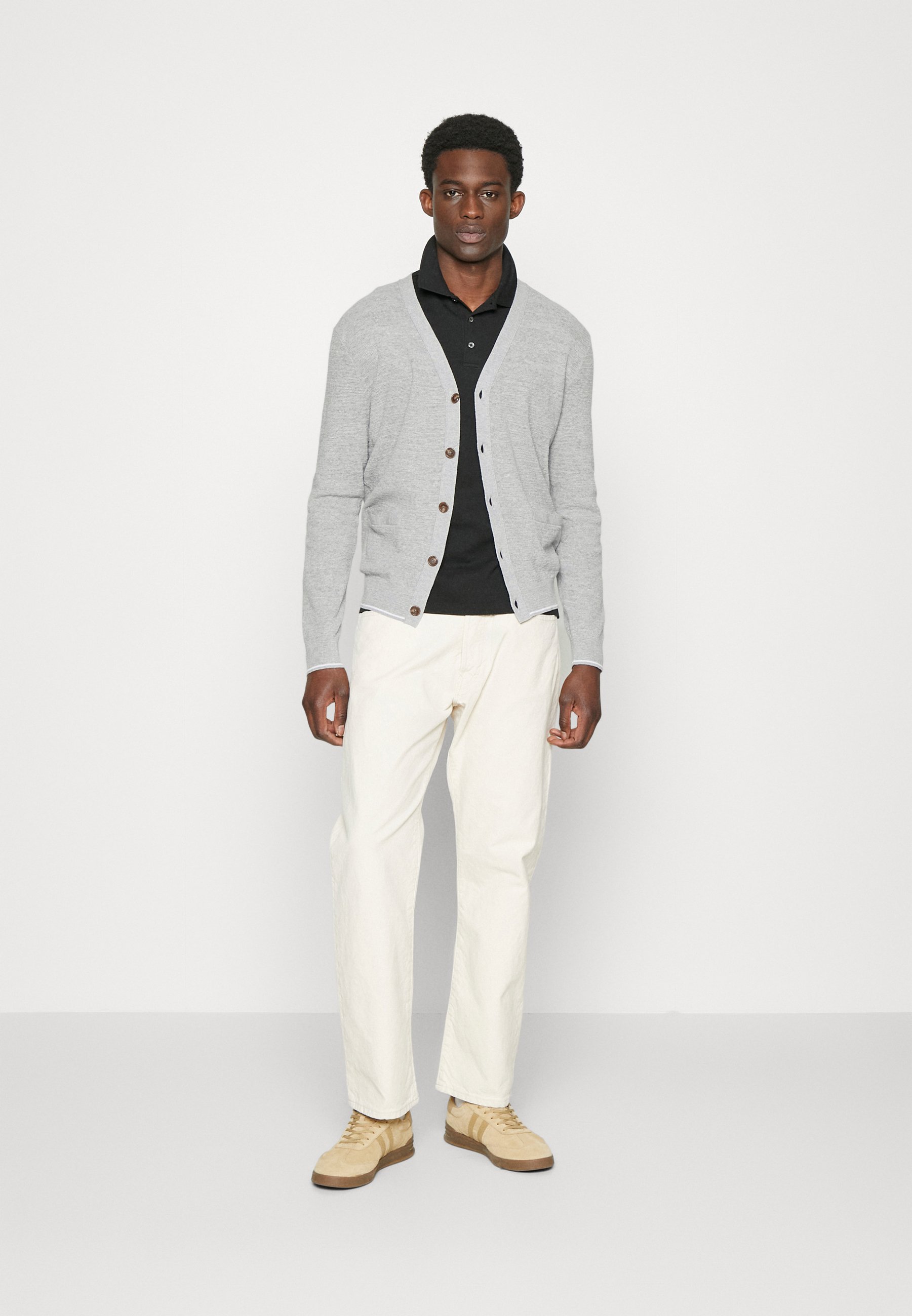 Polo Ralph Lauren LONG SLEEVE - Cardigan - light grey
