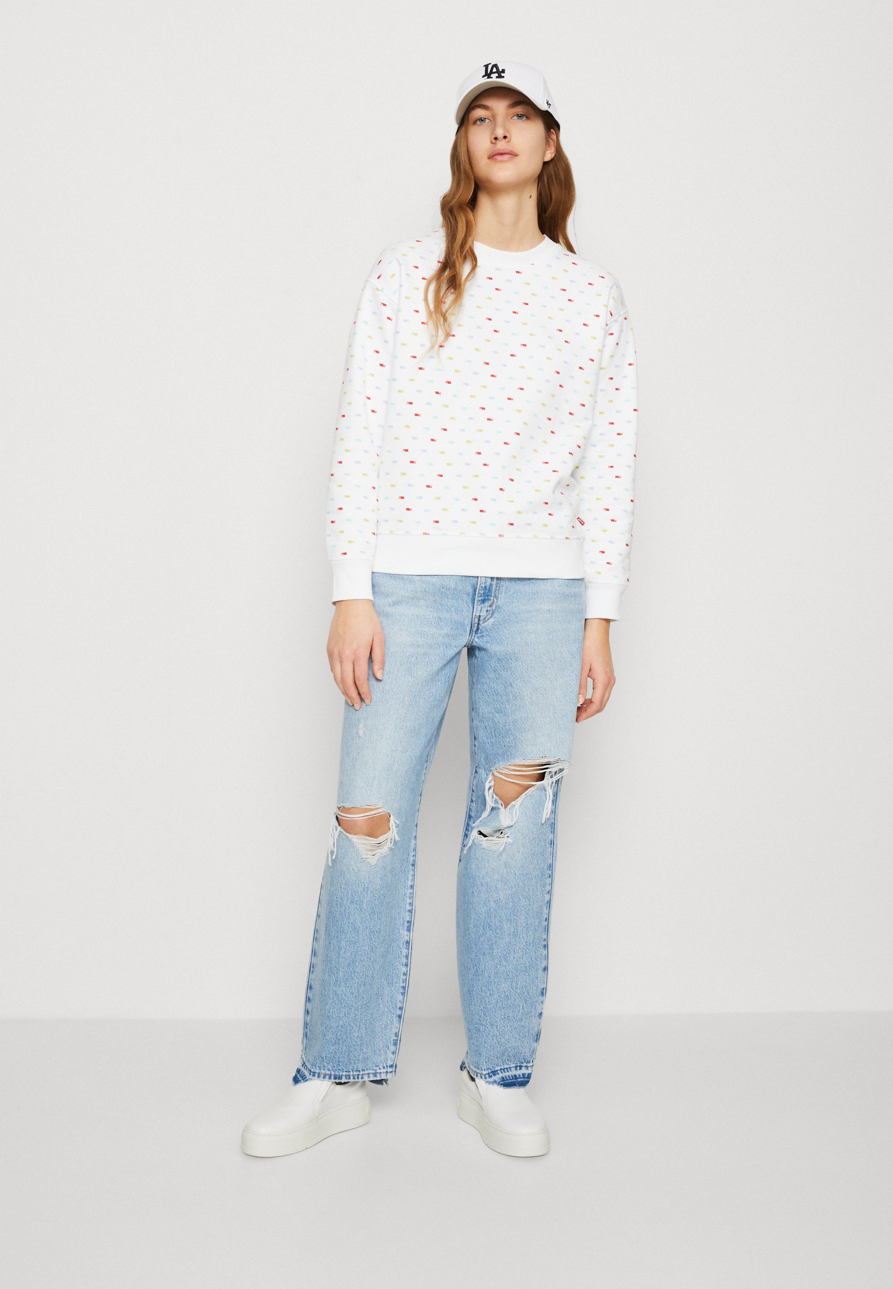 Levi's® GRAPHIC STANDARD CREW - Sweatshirt - white