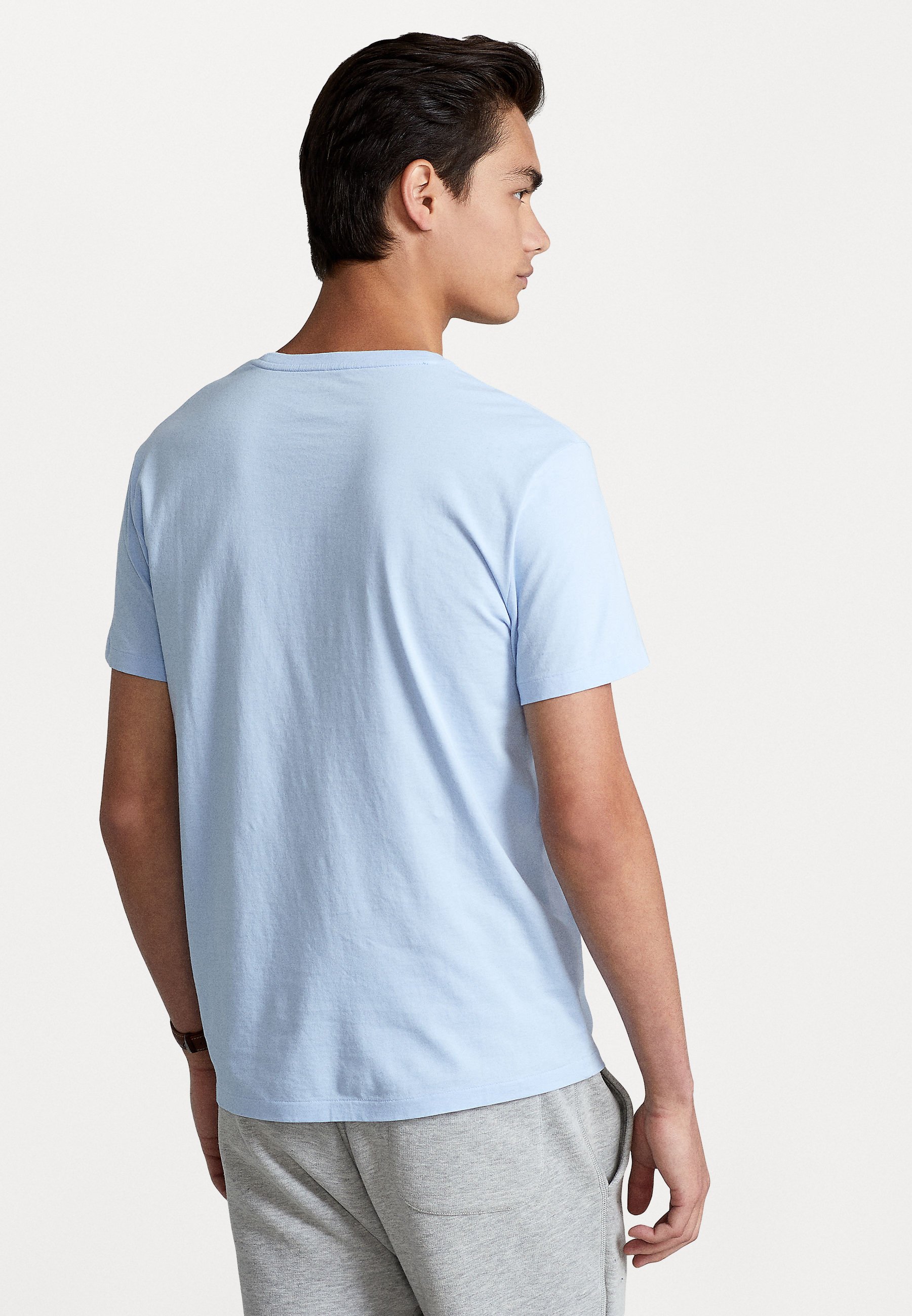 Polo Ralph Lauren SHORT SLEEVE - Basic T-shirt - office blue/light blue