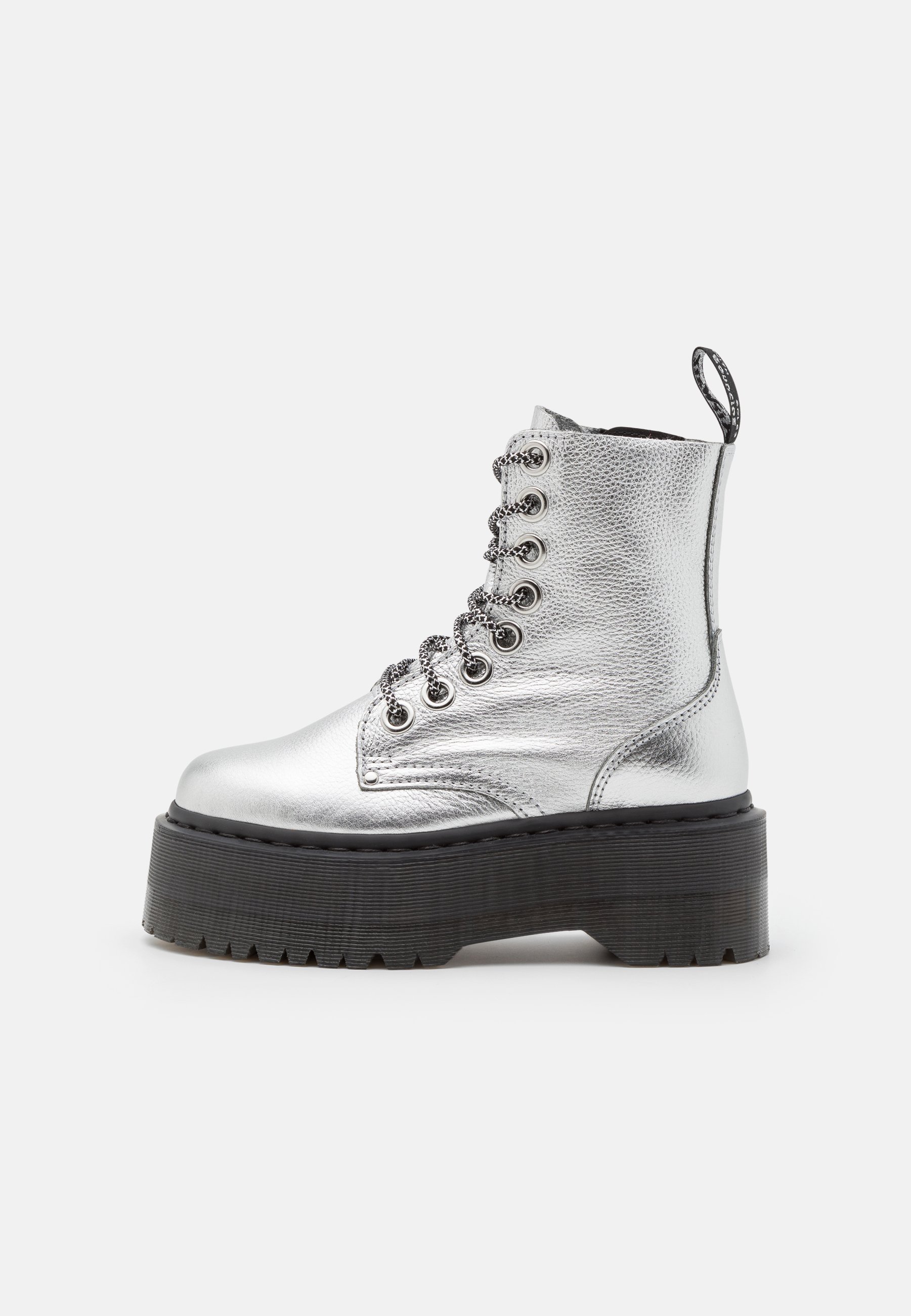 Dr. Martens JADON MAX - Platform ankle boots - silver metallic/silver-coloured