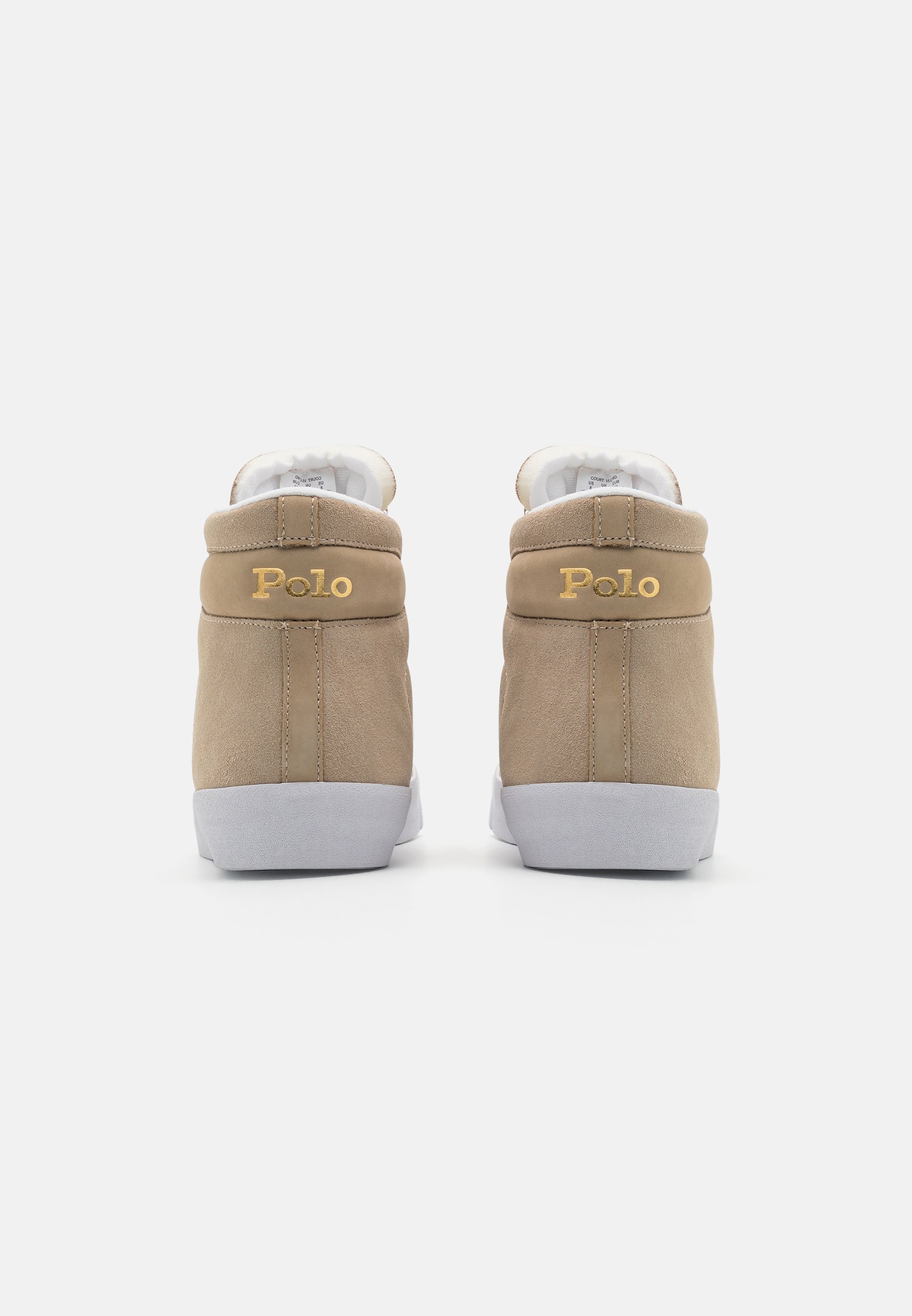 Polo Ralph Lauren COURT UNISEX - High-top trainers - milkshake/beige