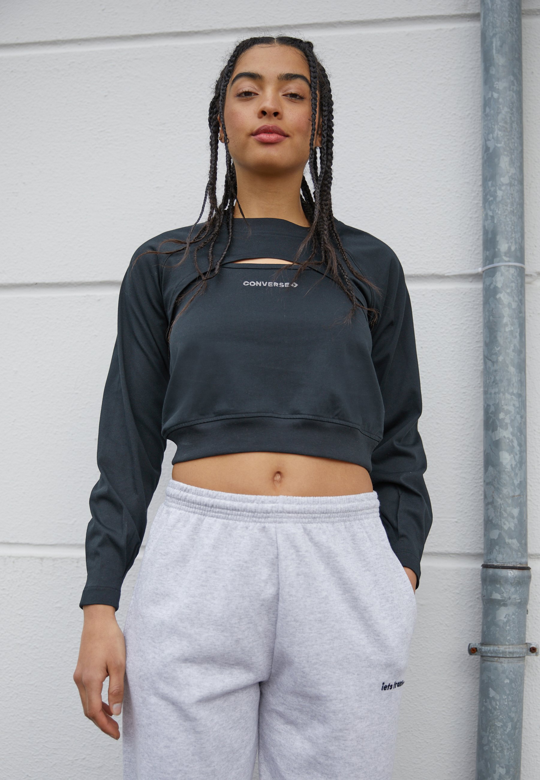 Converse Long sleeved top - converse black/black