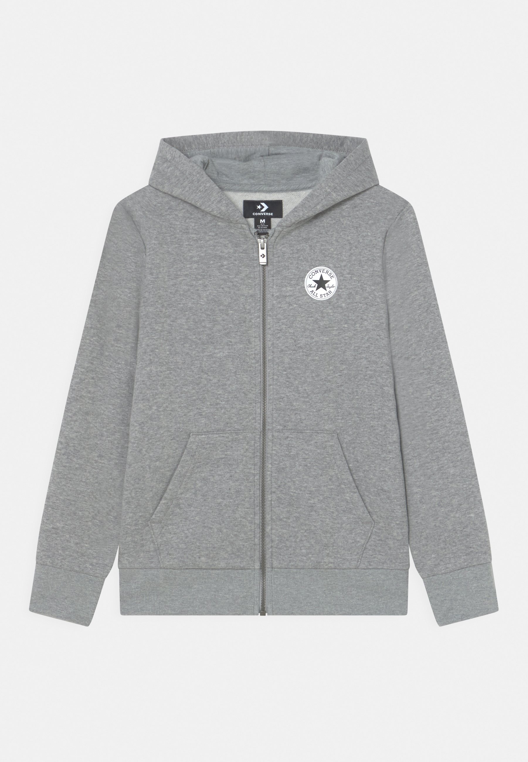 Converse CHEST UNISEX - Zip-up sweatshirt - dark grey heather/mottled grey
