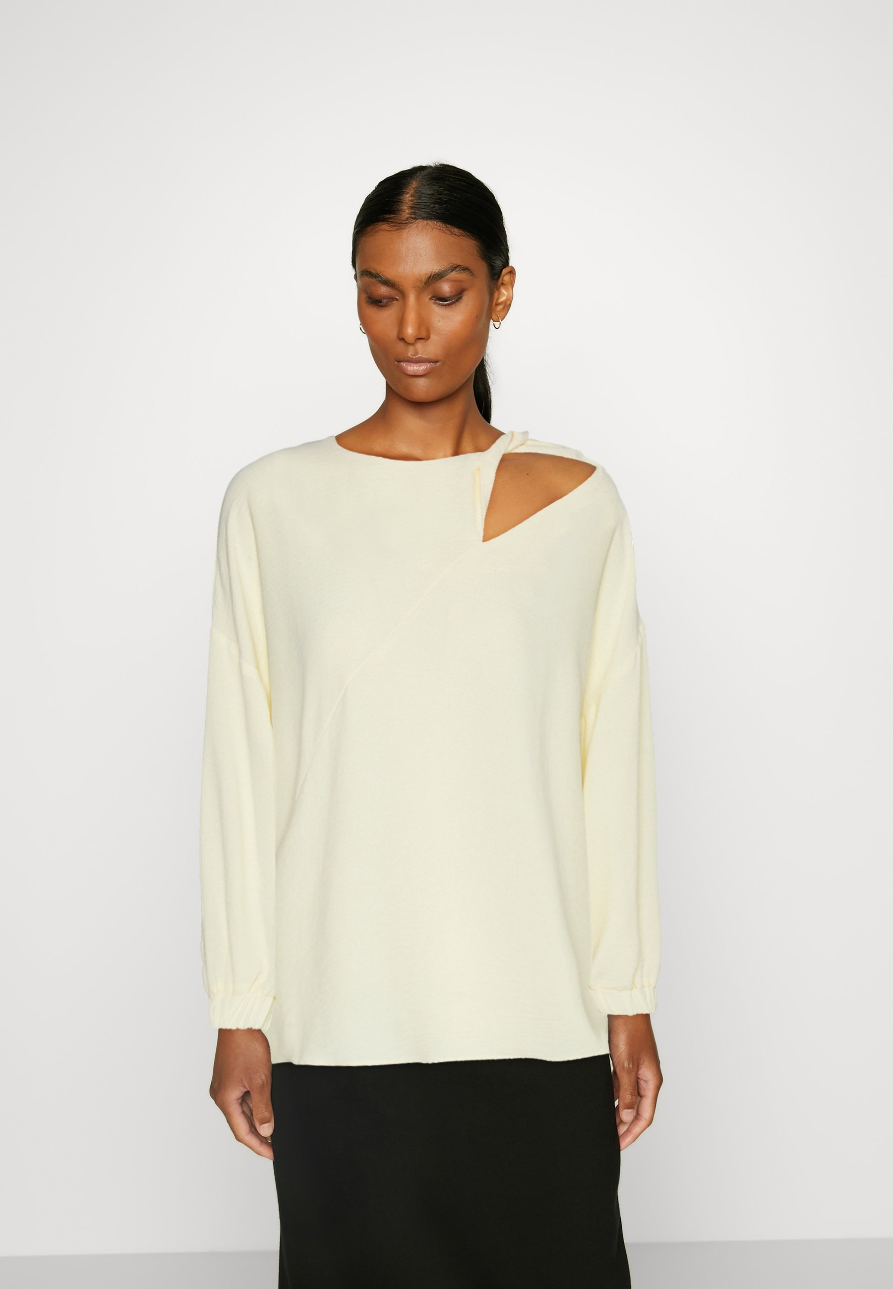 Esprit SG TWIST CUTOUT BL - Blouse - ice/off-white